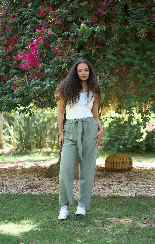 Go-To Linen Pants in Olive