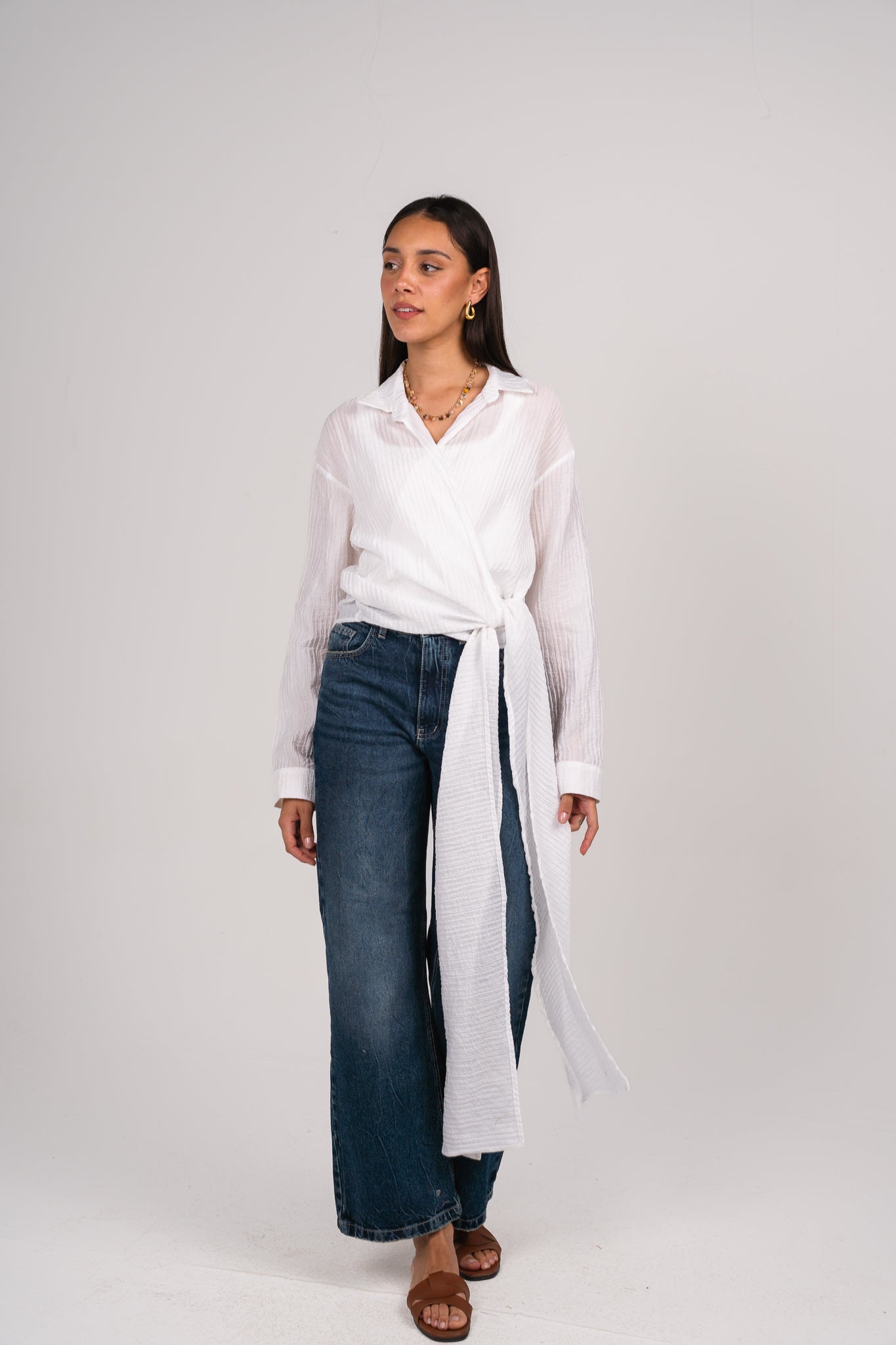 Keep it cool wrap shirt in White