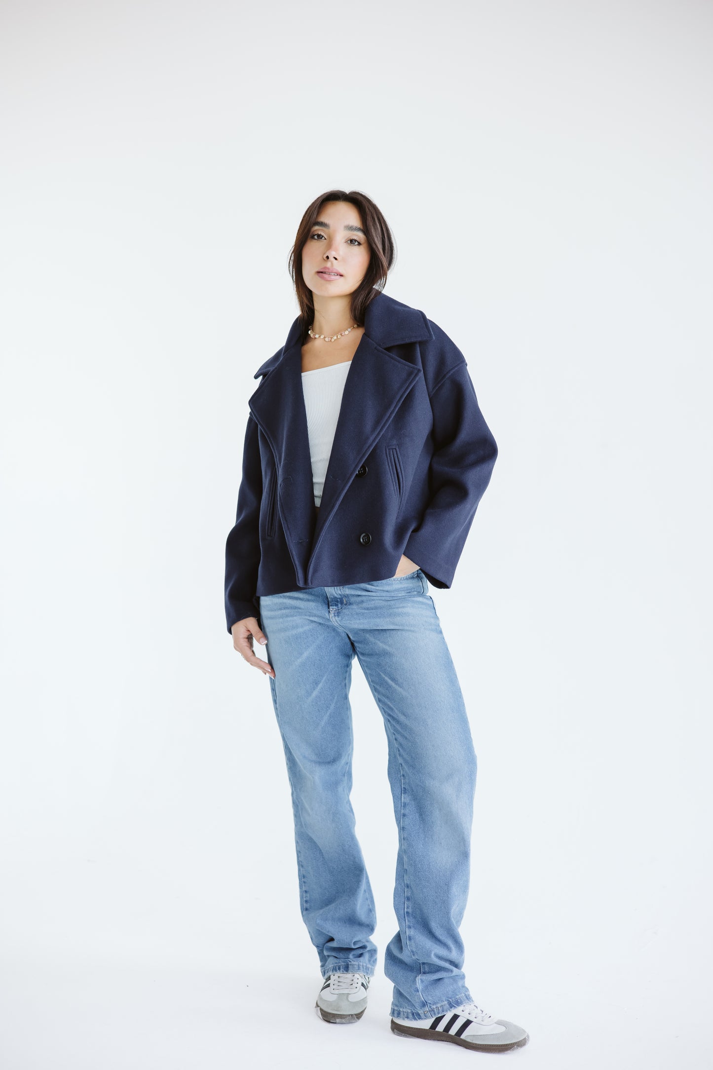 Snug jacket in Navy