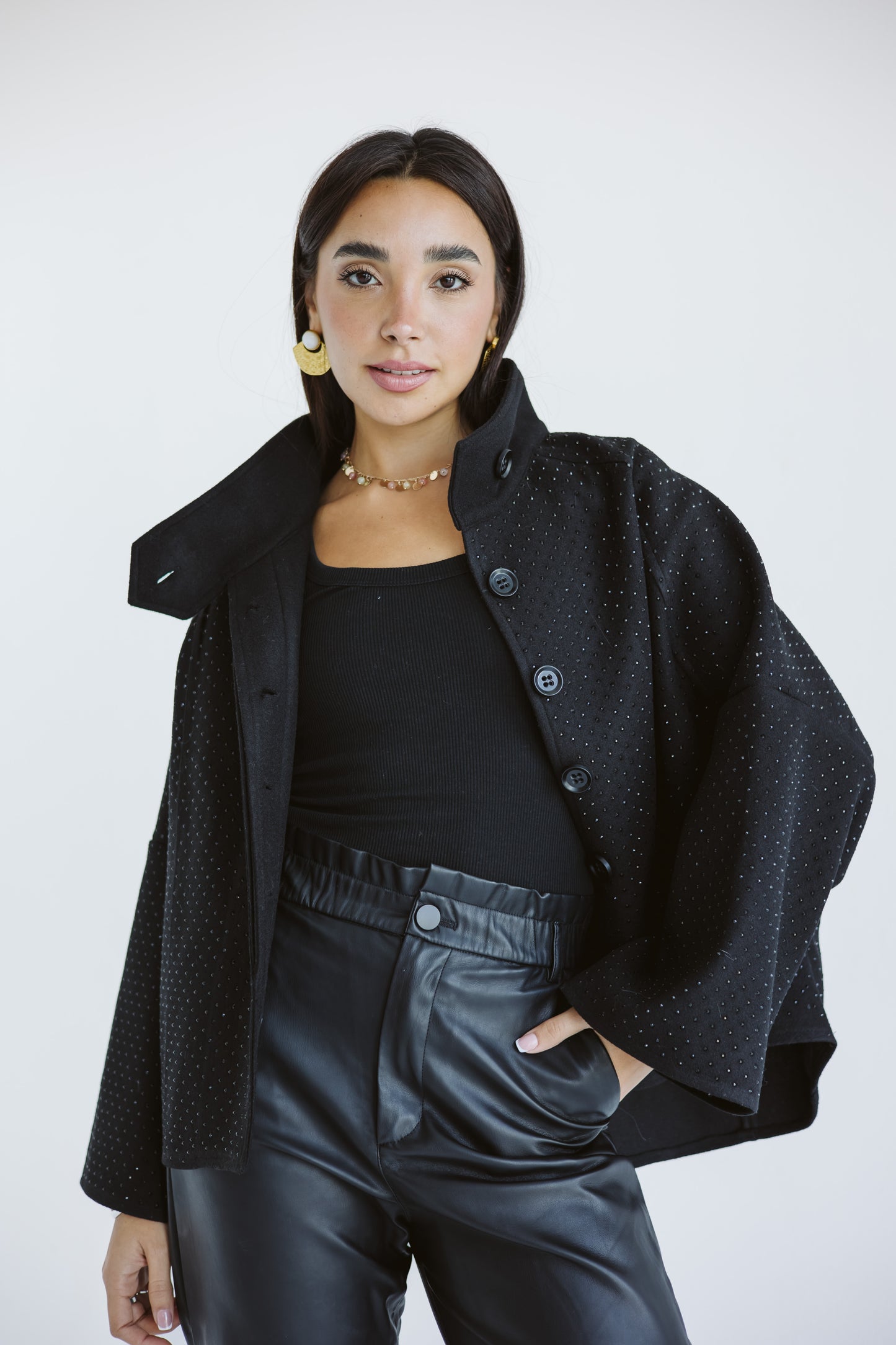 Chaser studded cape