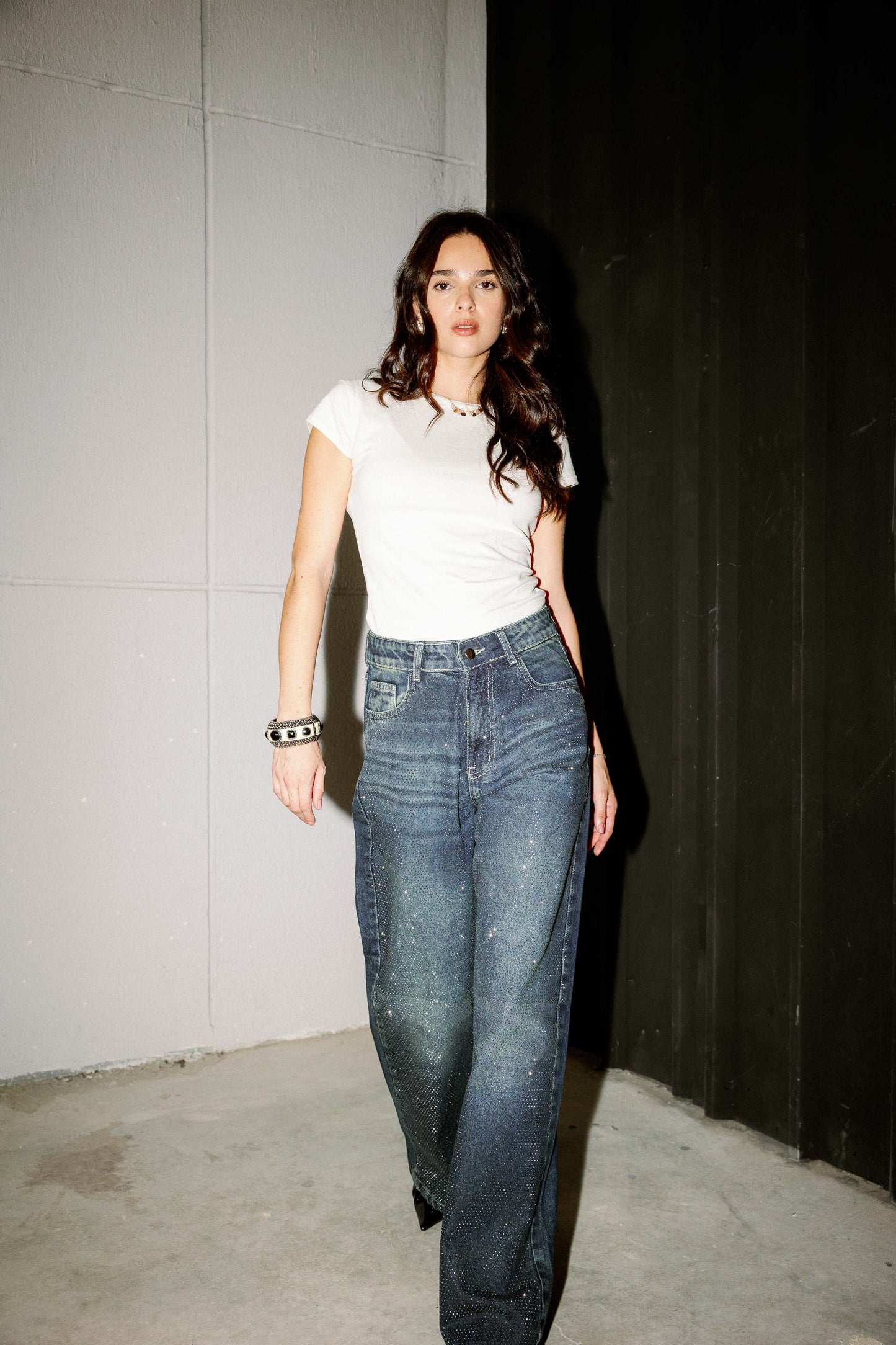 Studded Shimmer Pants