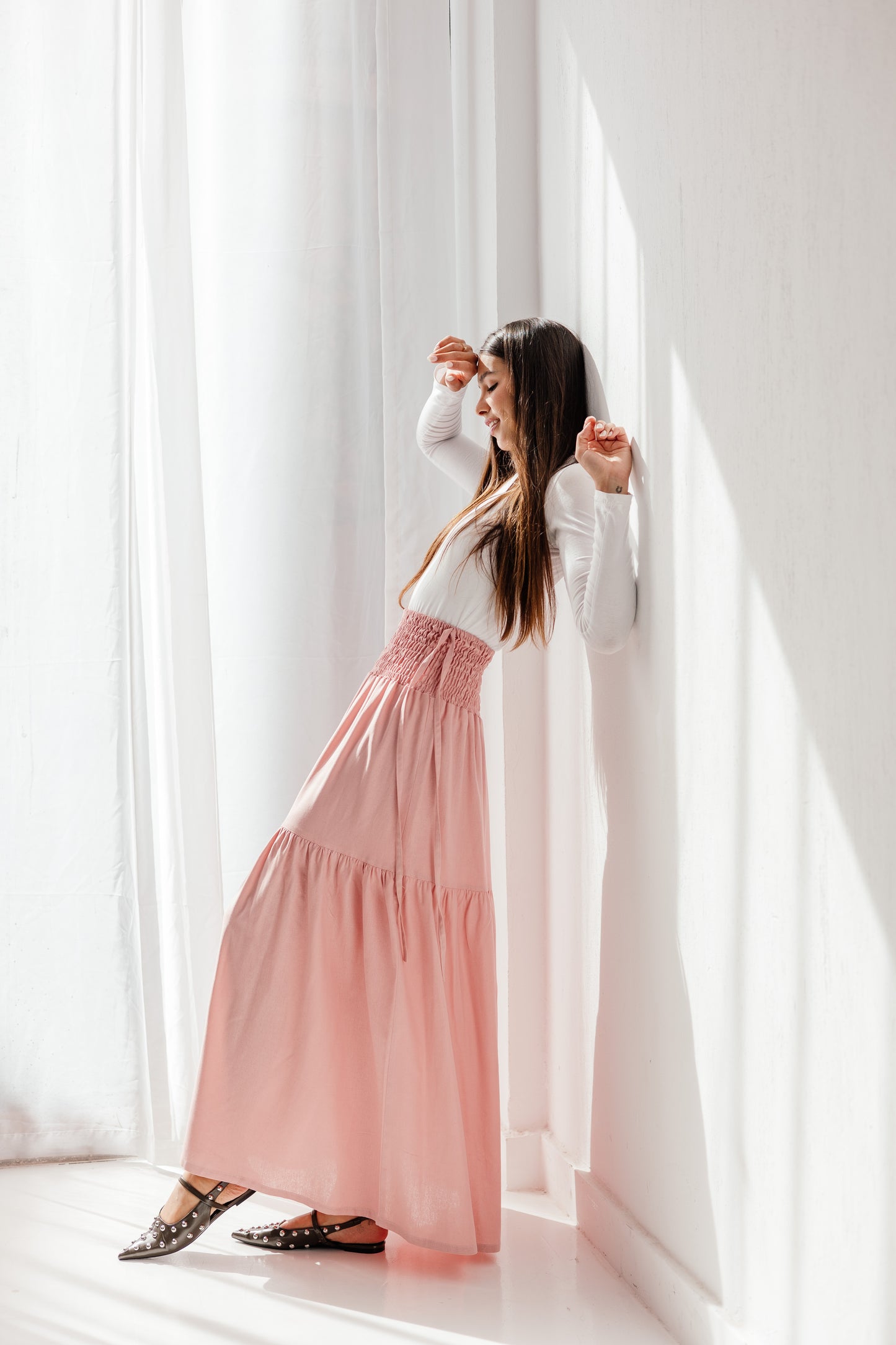 Out and about skirt in Blush