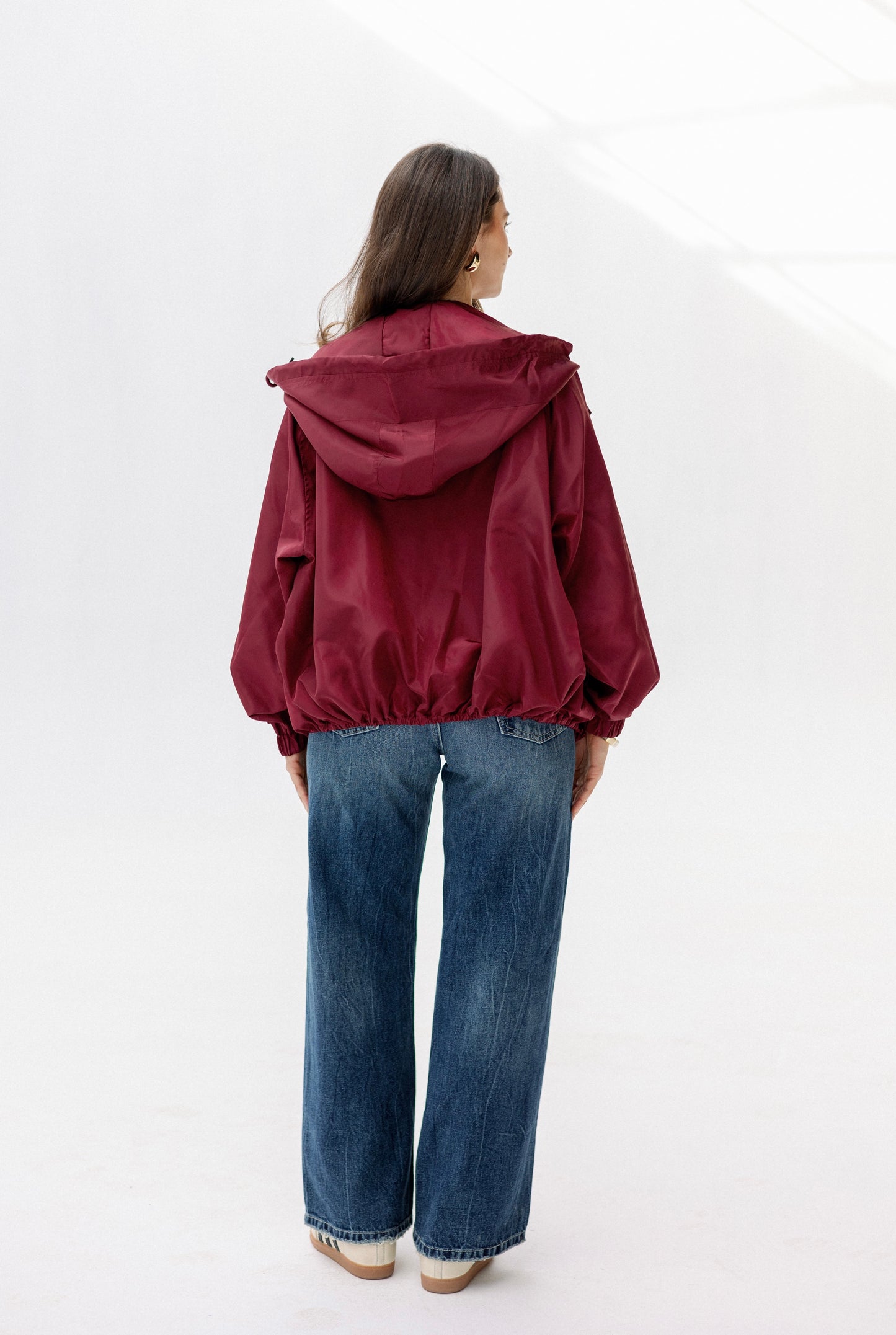 Waterproof Jacket in burgundy