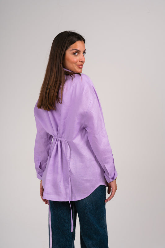 Wrap it shirt in Lilac