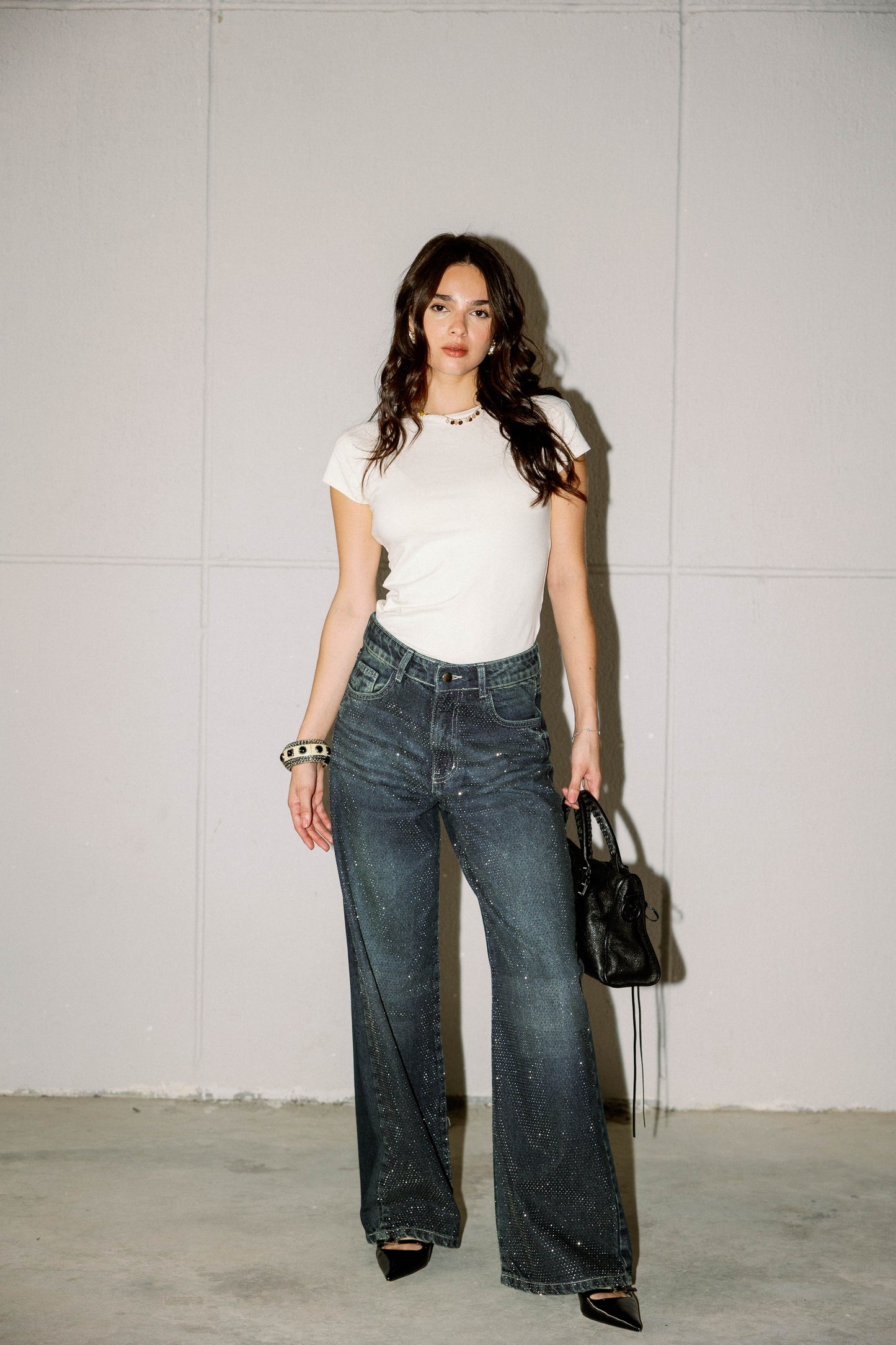 Studded Shimmer Pants