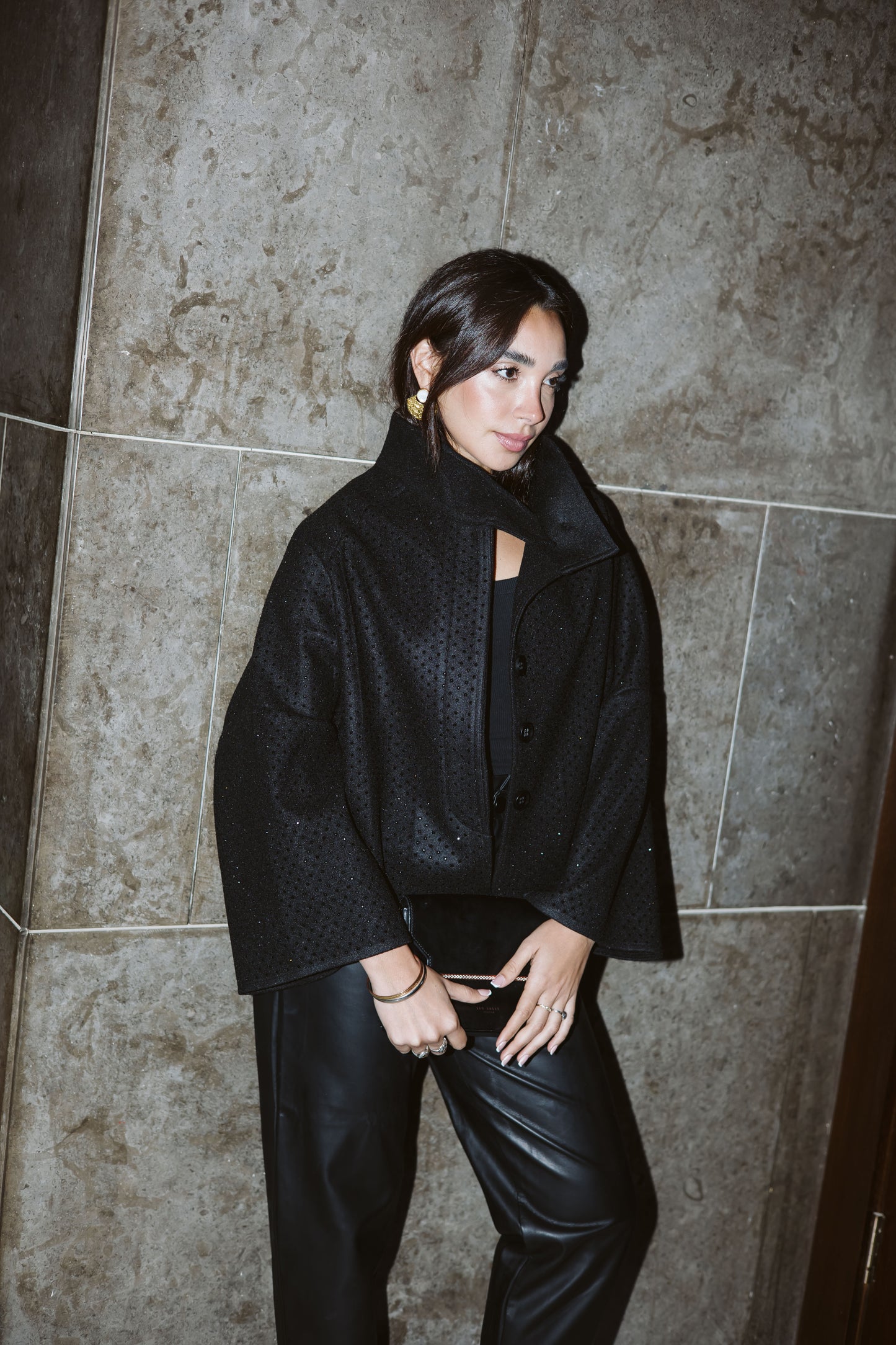 Chaser studded cape