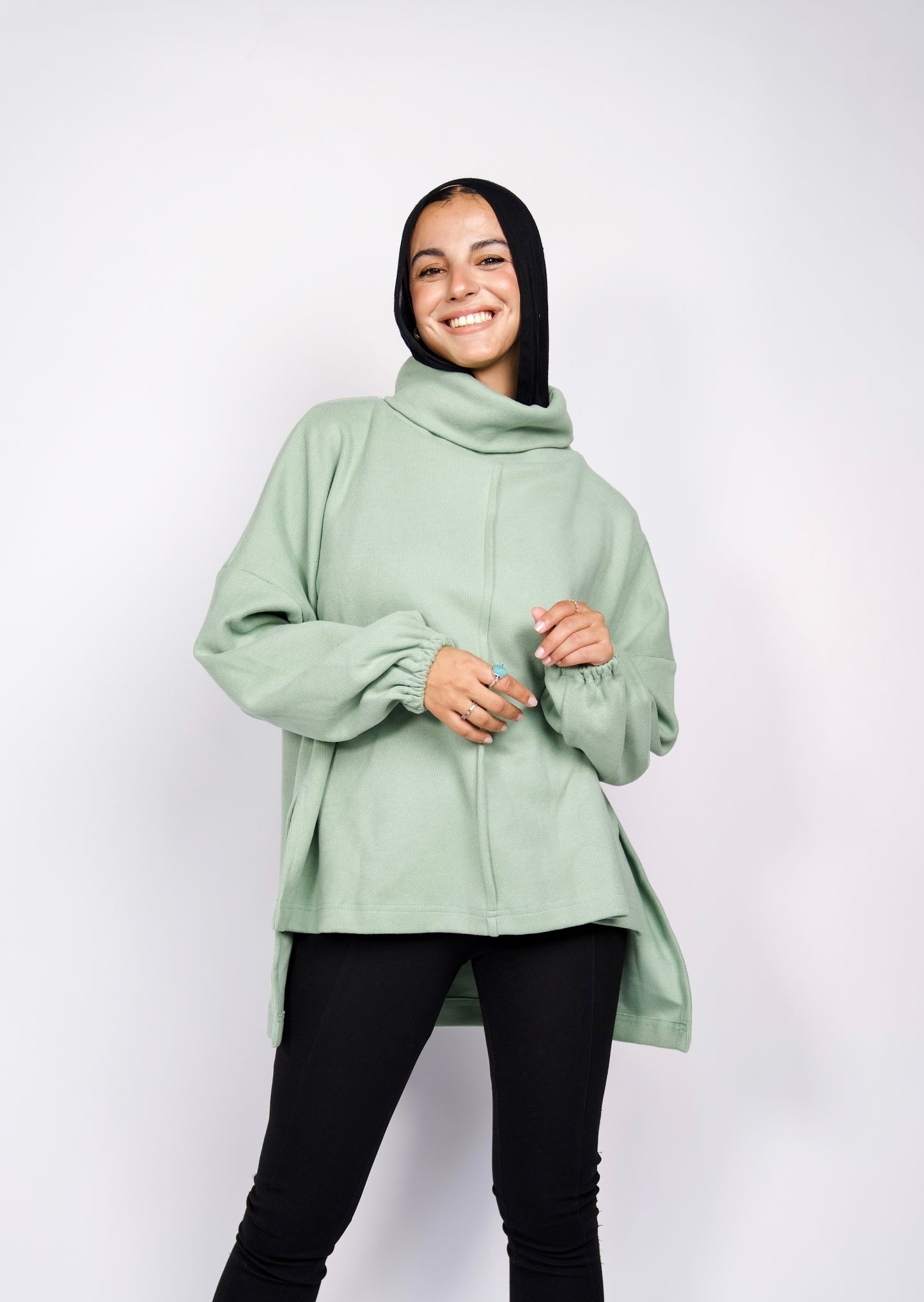 All i need pullover in mint
