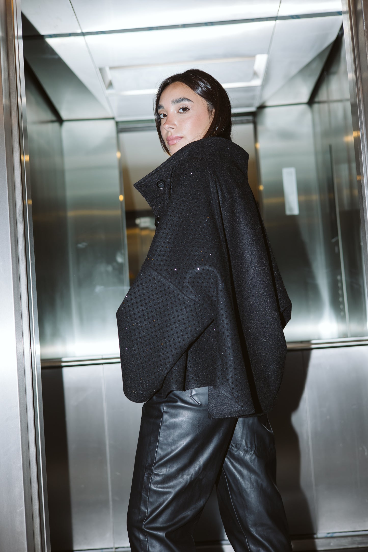 Chaser studded cape