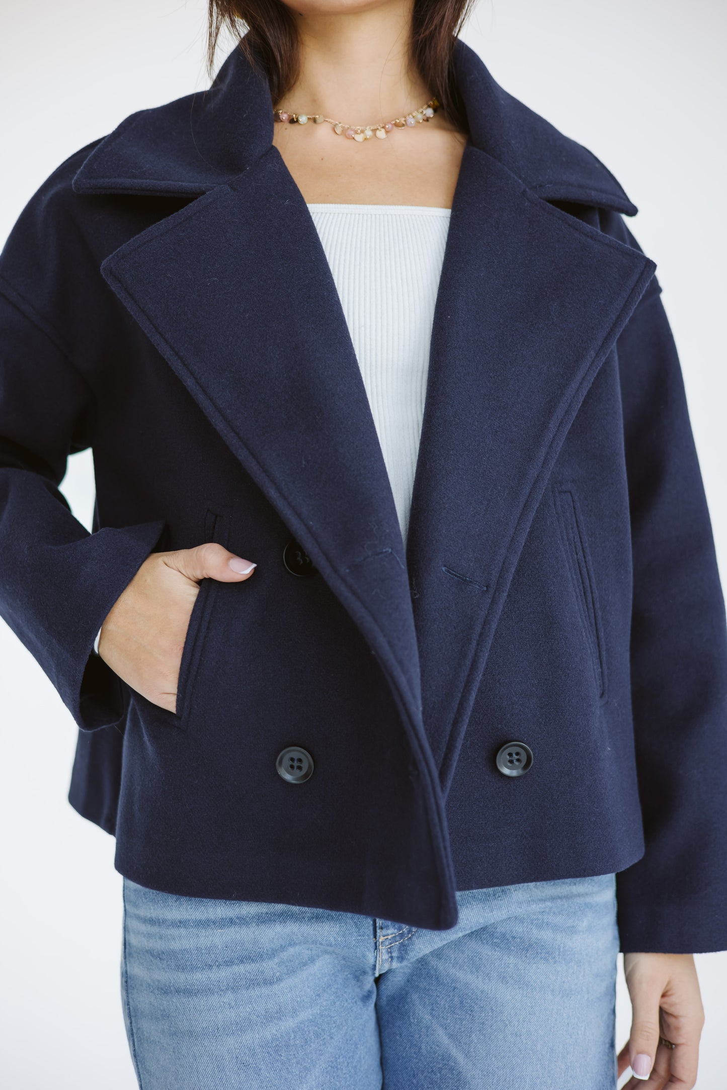 Snug jacket in Navy