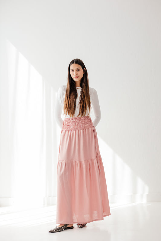 Out and about skirt in Blush