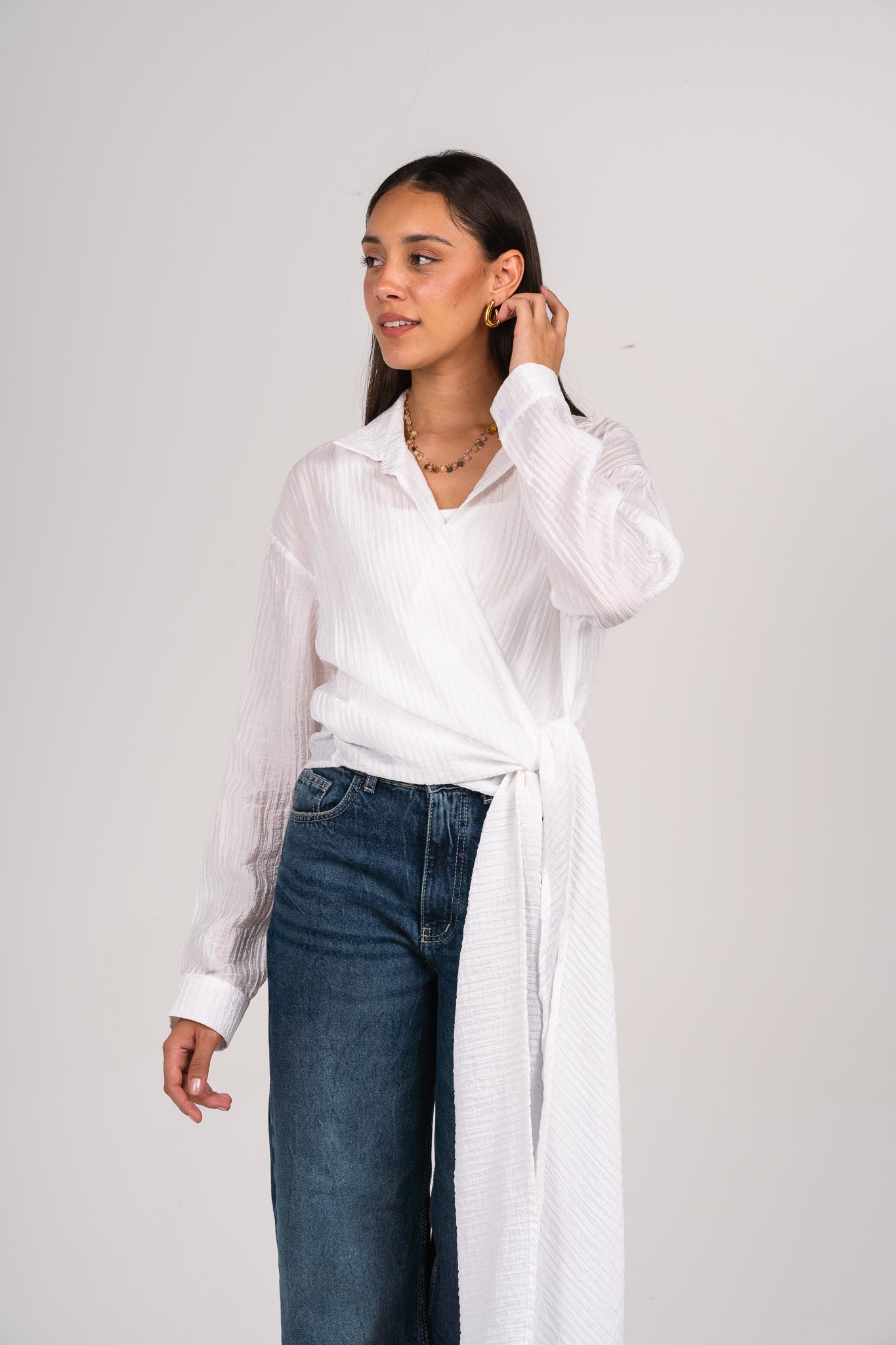 Keep it cool wrap shirt in White