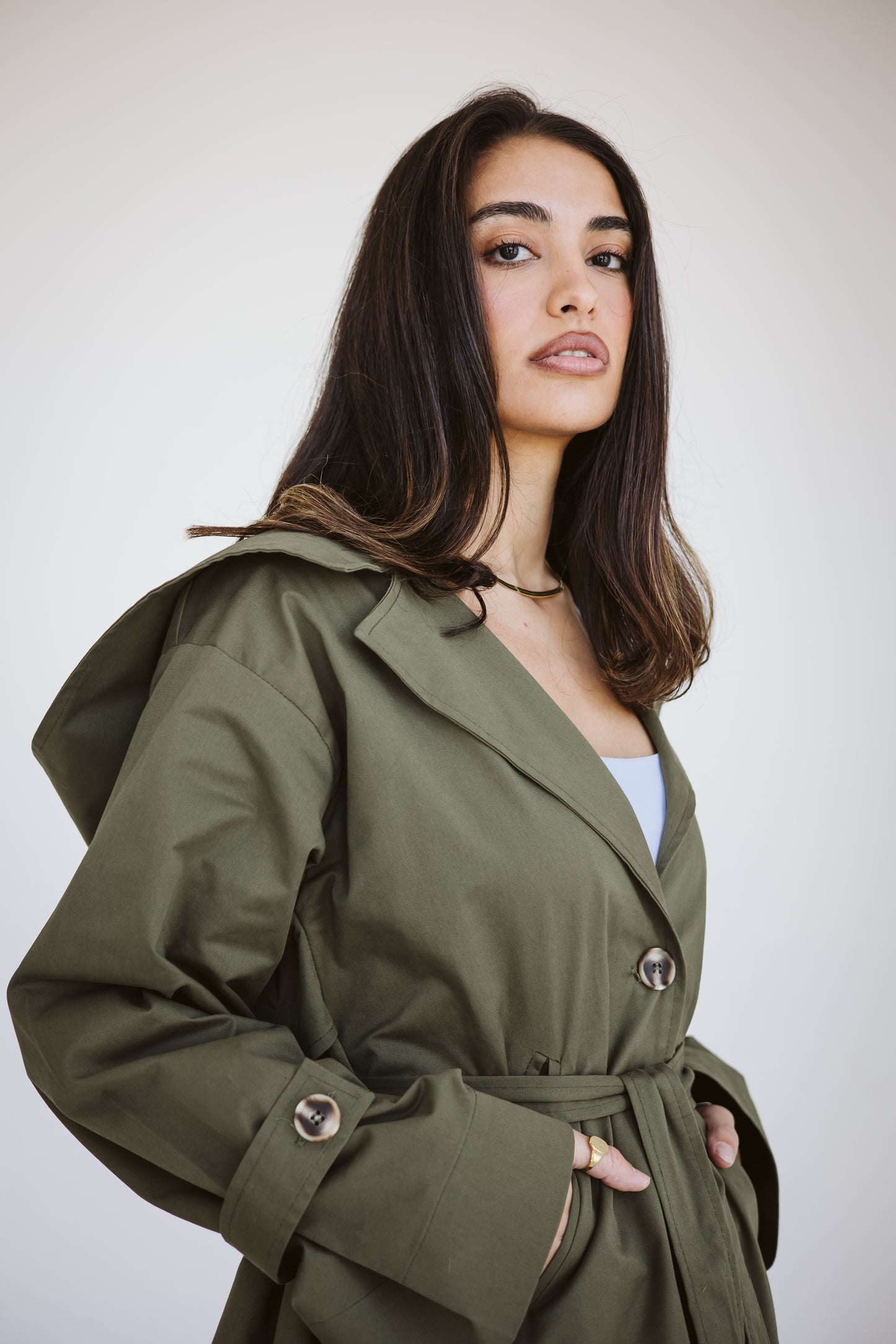 Luca jacket in olive ( preorder & receive in 10 to 15 days)