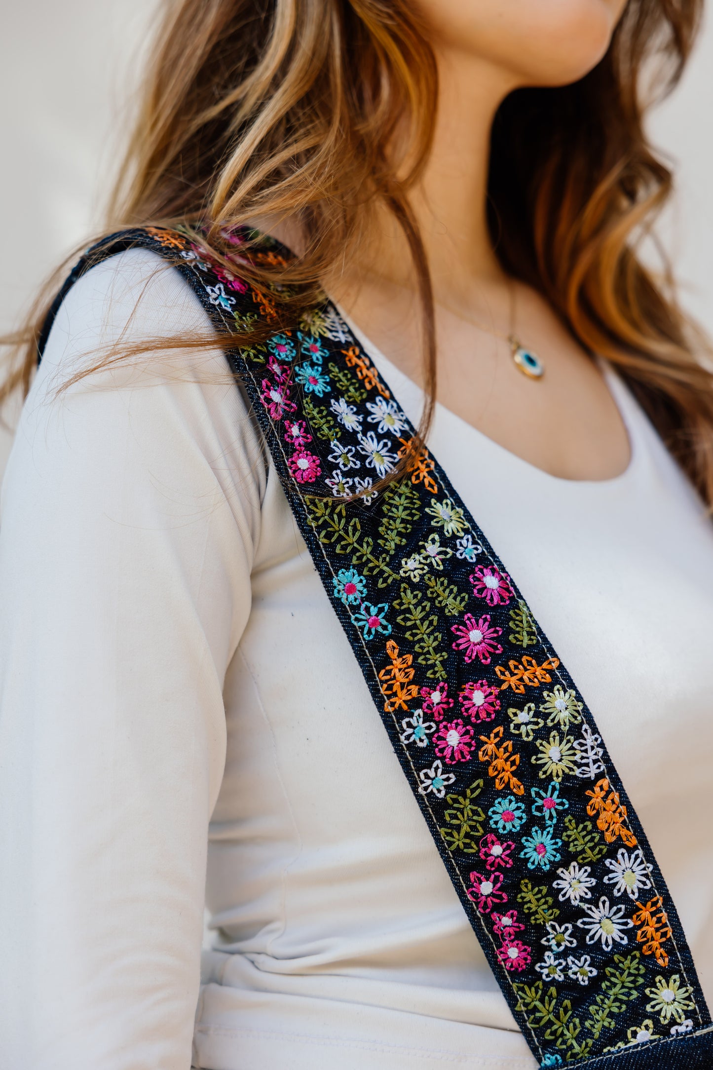 In bloom denim bag - Dark wash