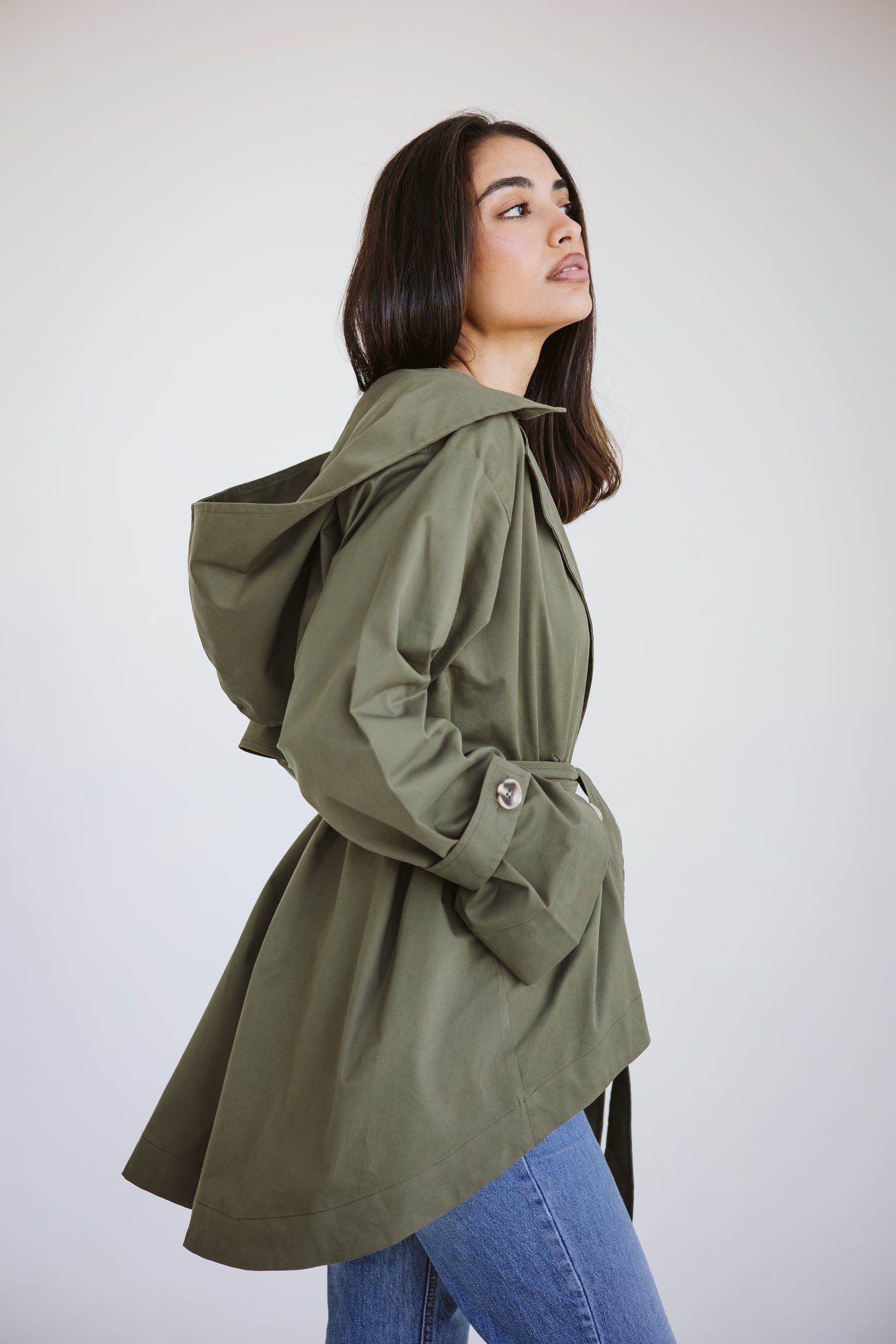 Luca jacket in olive ( preorder & receive in 10 to 15 days)