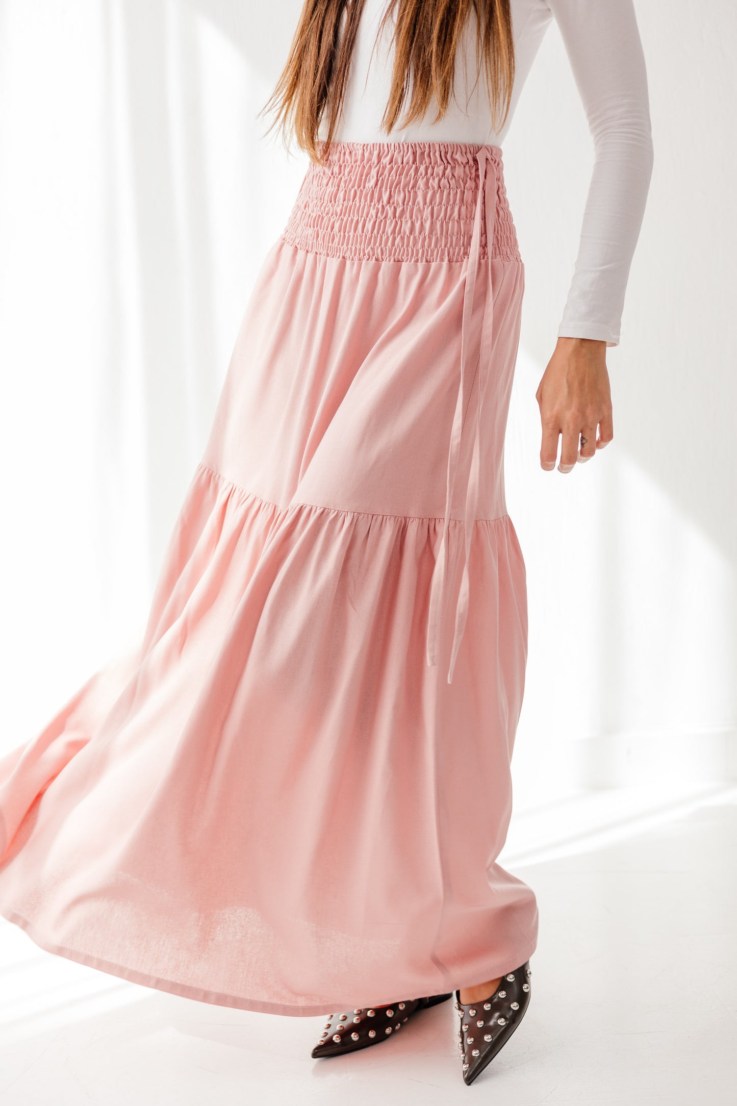 Out and about skirt in Blush