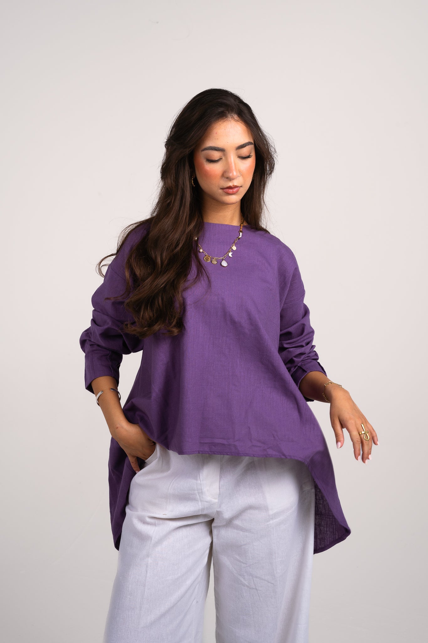 Everyday blouse in Purple