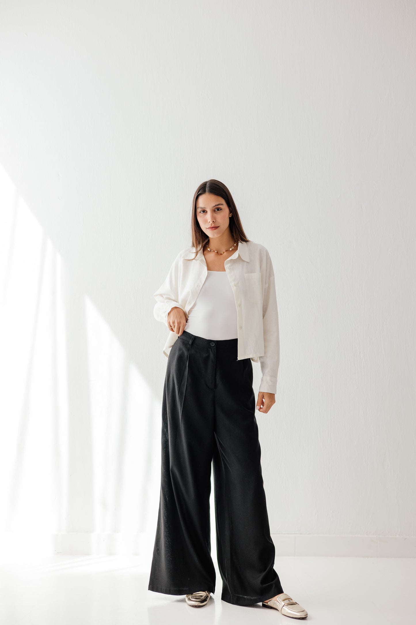 So charming linen pants in Black