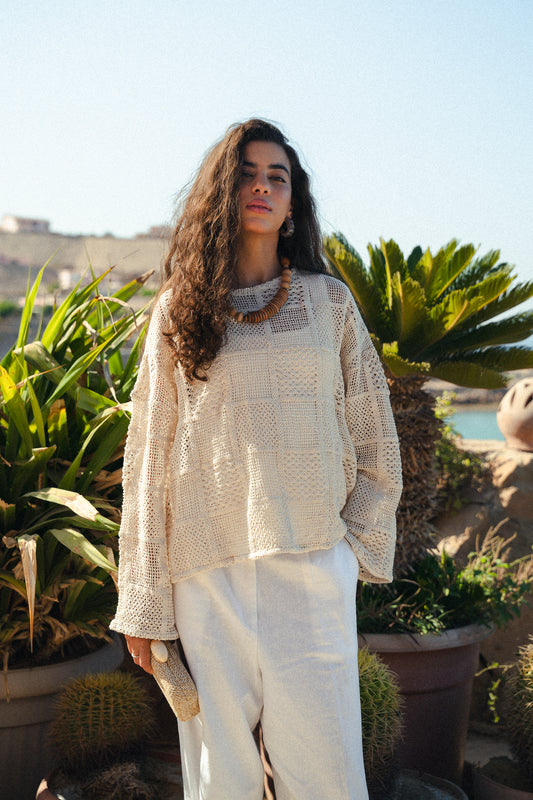 Crochet squares top