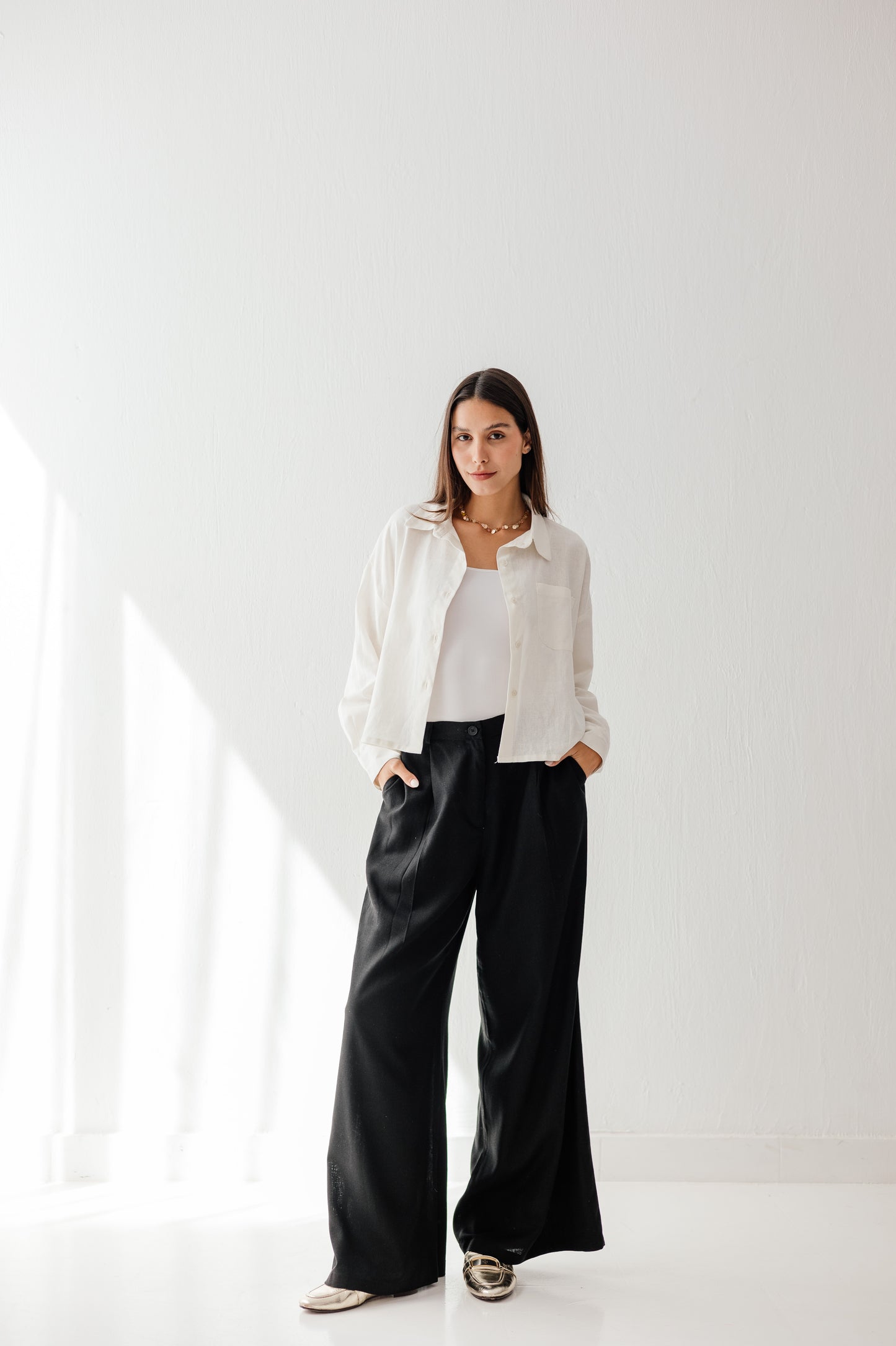 So charming linen pants in Black