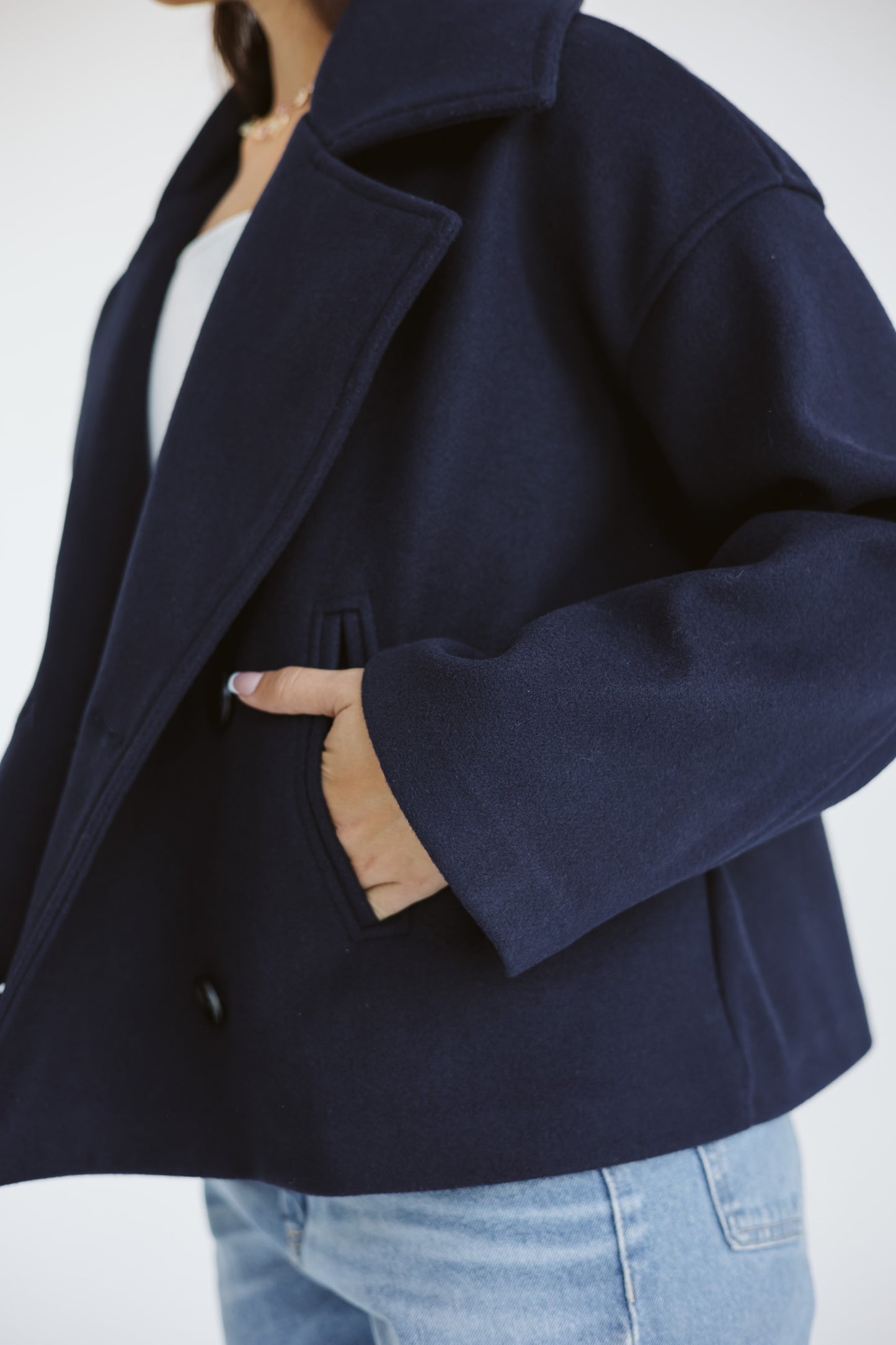 Snug jacket in Navy