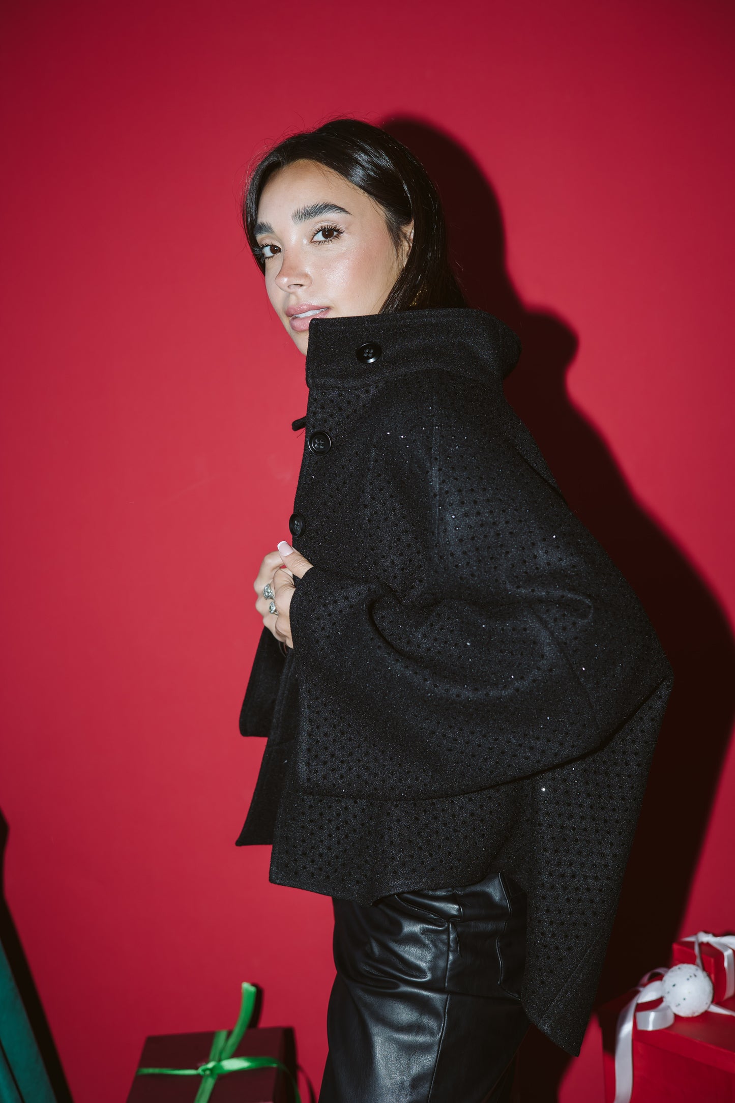 Chaser studded cape
