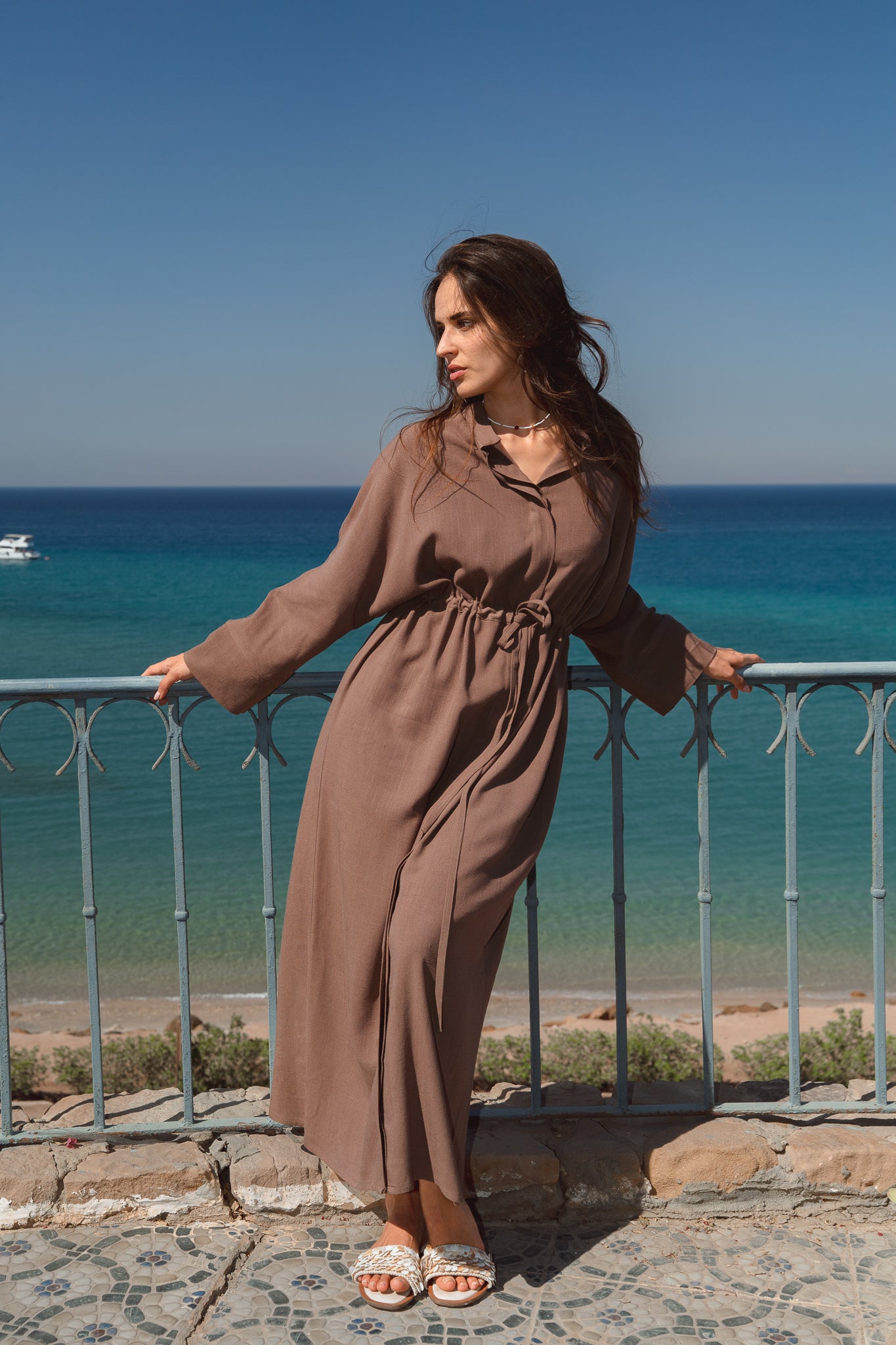 Daisy Dress in Brown