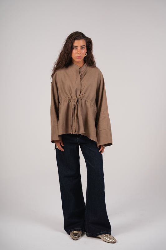Sun-Kissed Blouse in Cafe