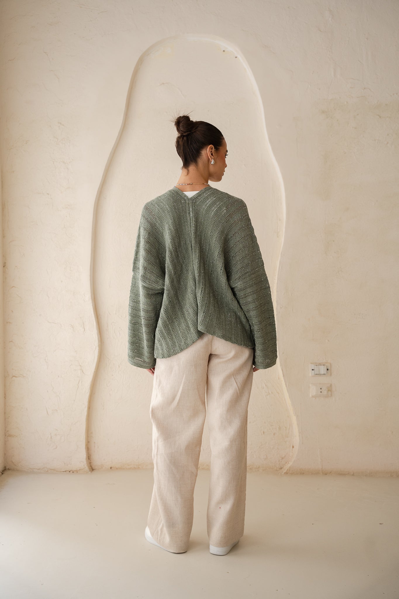 Sunbeam Knit Cardigan in Shimmer Mint
