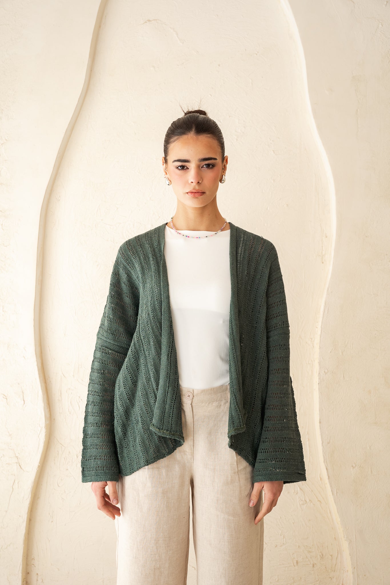 Sunbeam Knit Cardigan in Olive