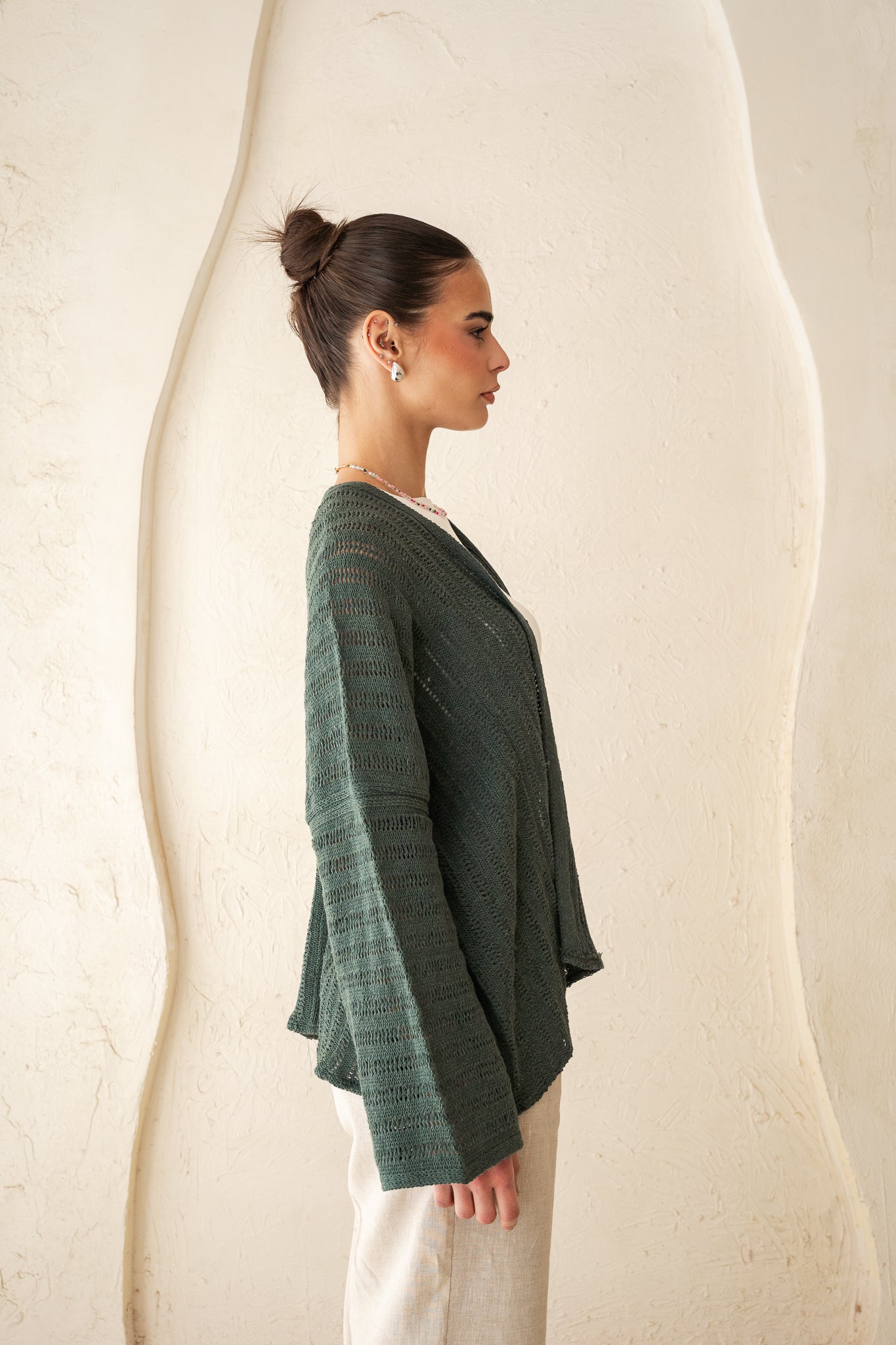 Sunbeam Knit Cardigan in Olive