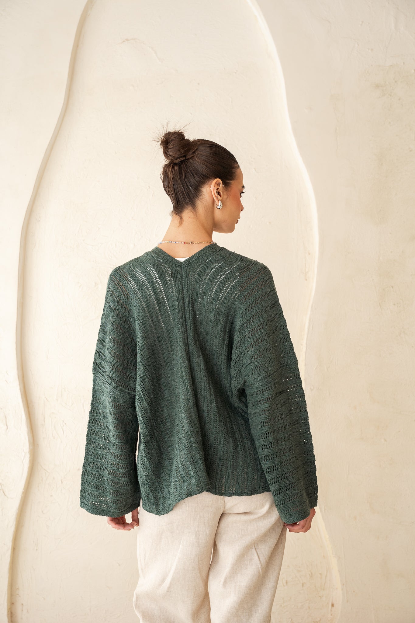 Sunbeam Knit Cardigan in Olive