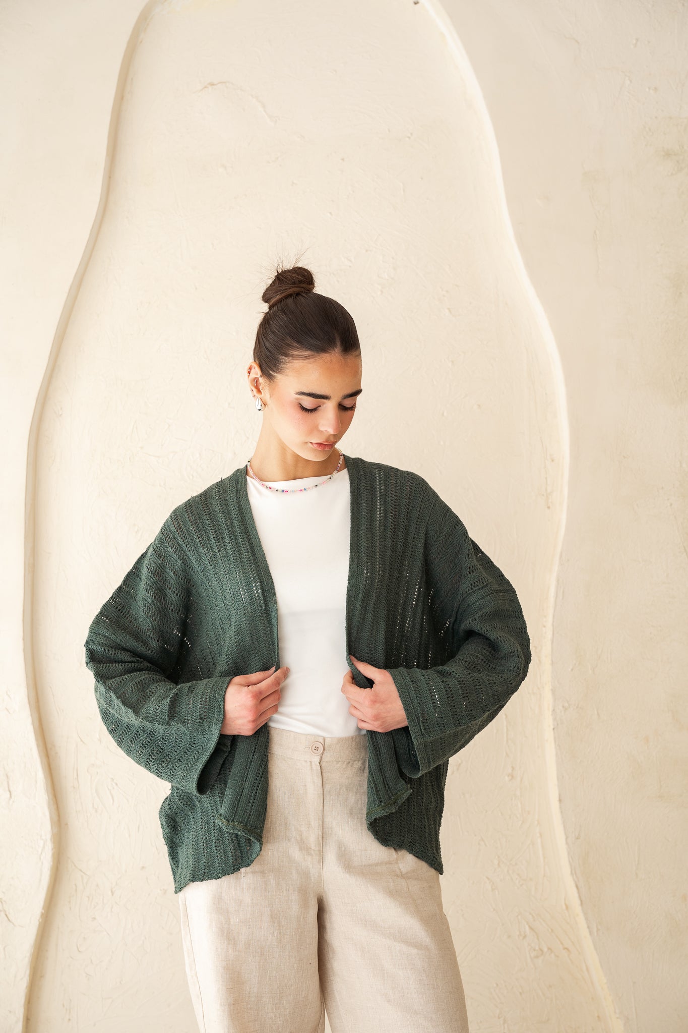 Sunbeam Knit Cardigan in Olive