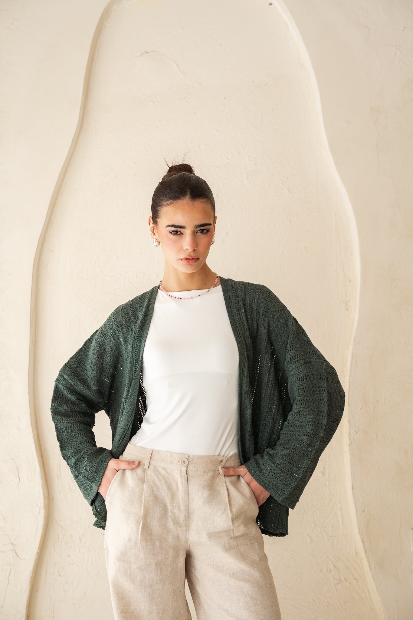 Sunbeam Knit Cardigan in Olive