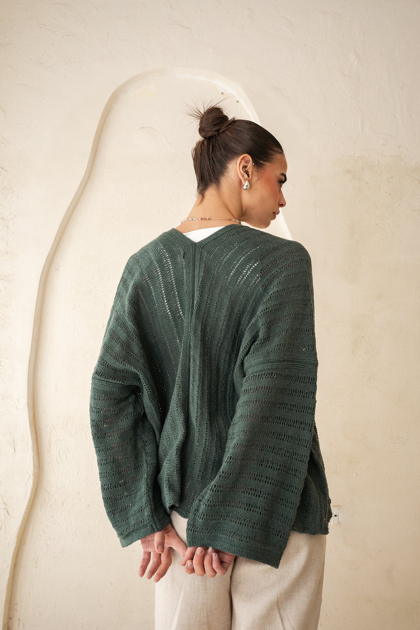 Sunbeam Knit Cardigan in Olive