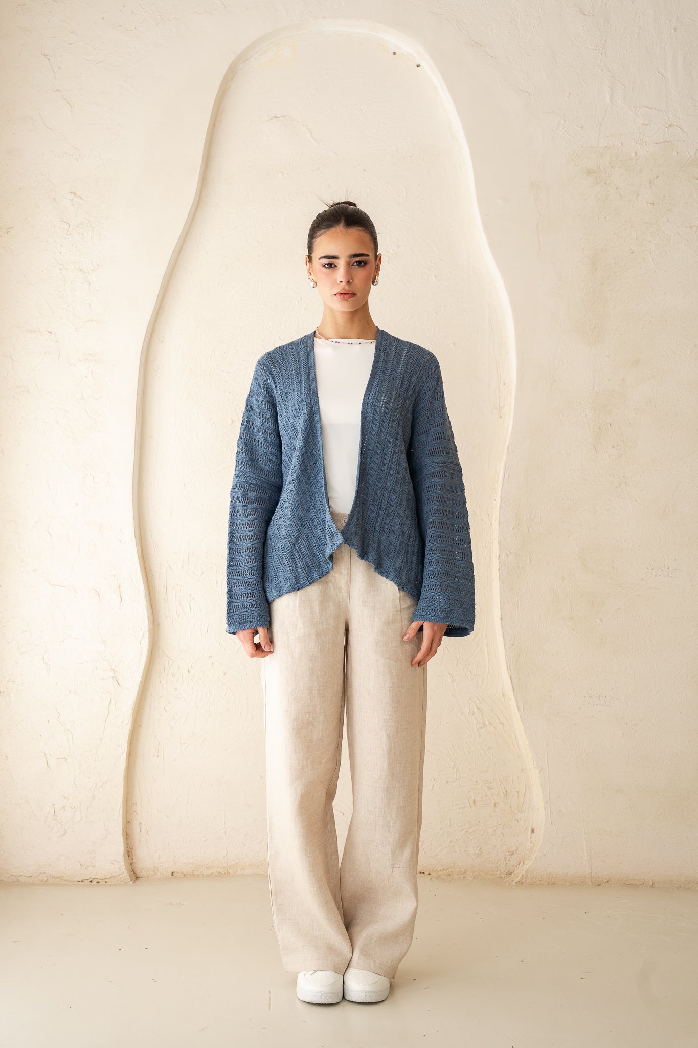 Sunbeam Knit Cardigan in Blue