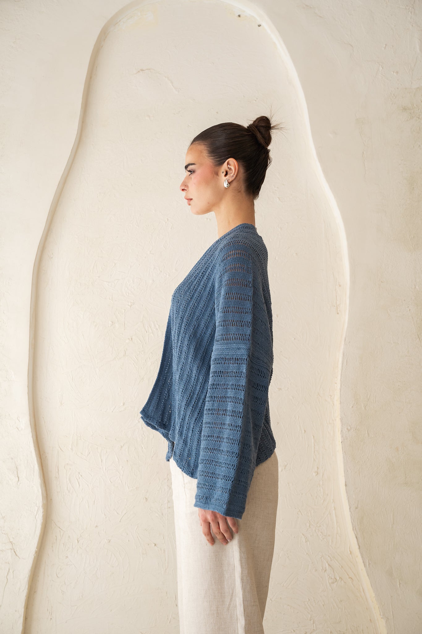 Sunbeam Knit Cardigan in Blue