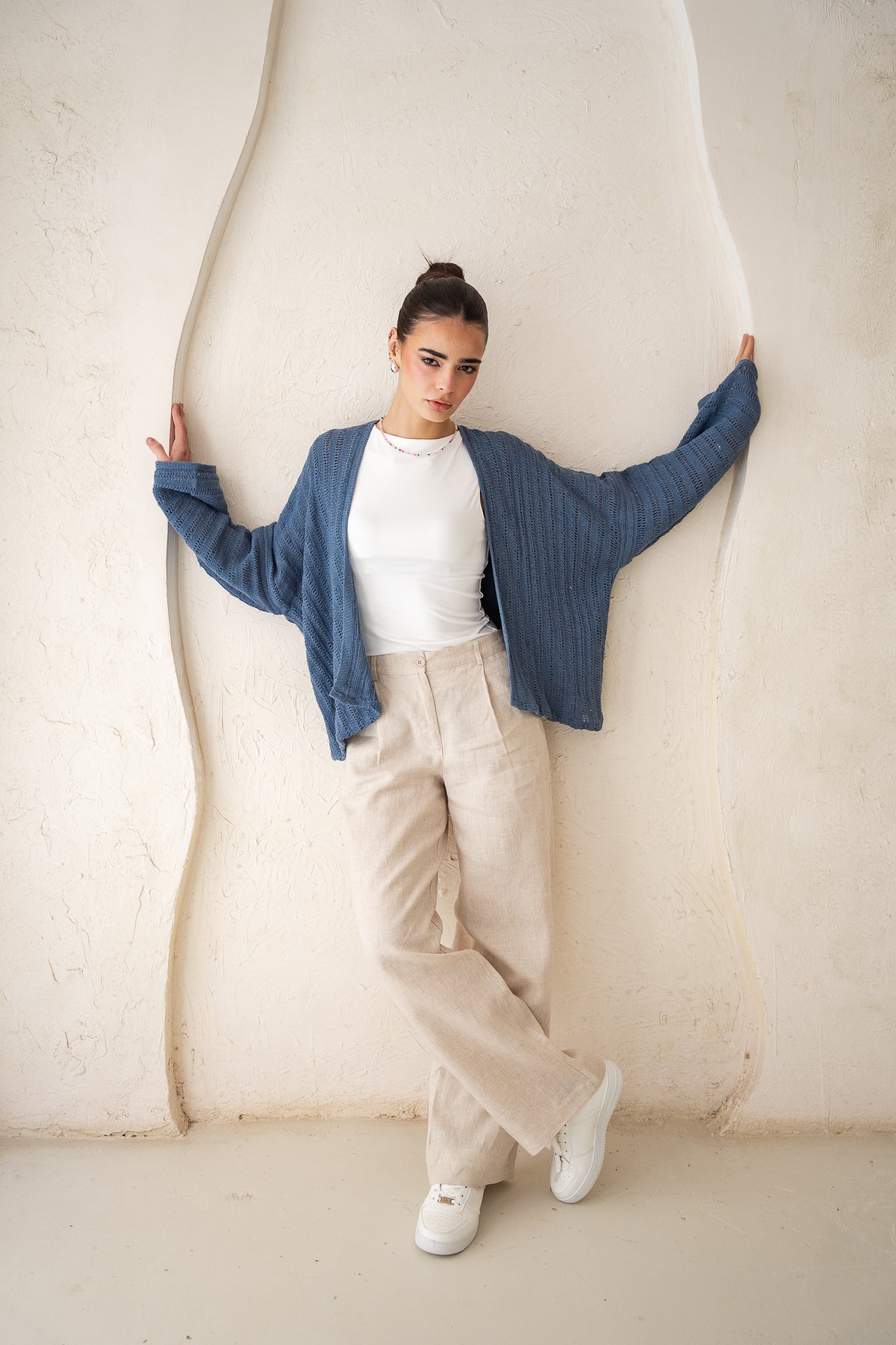 Sunbeam Knit Cardigan in Blue