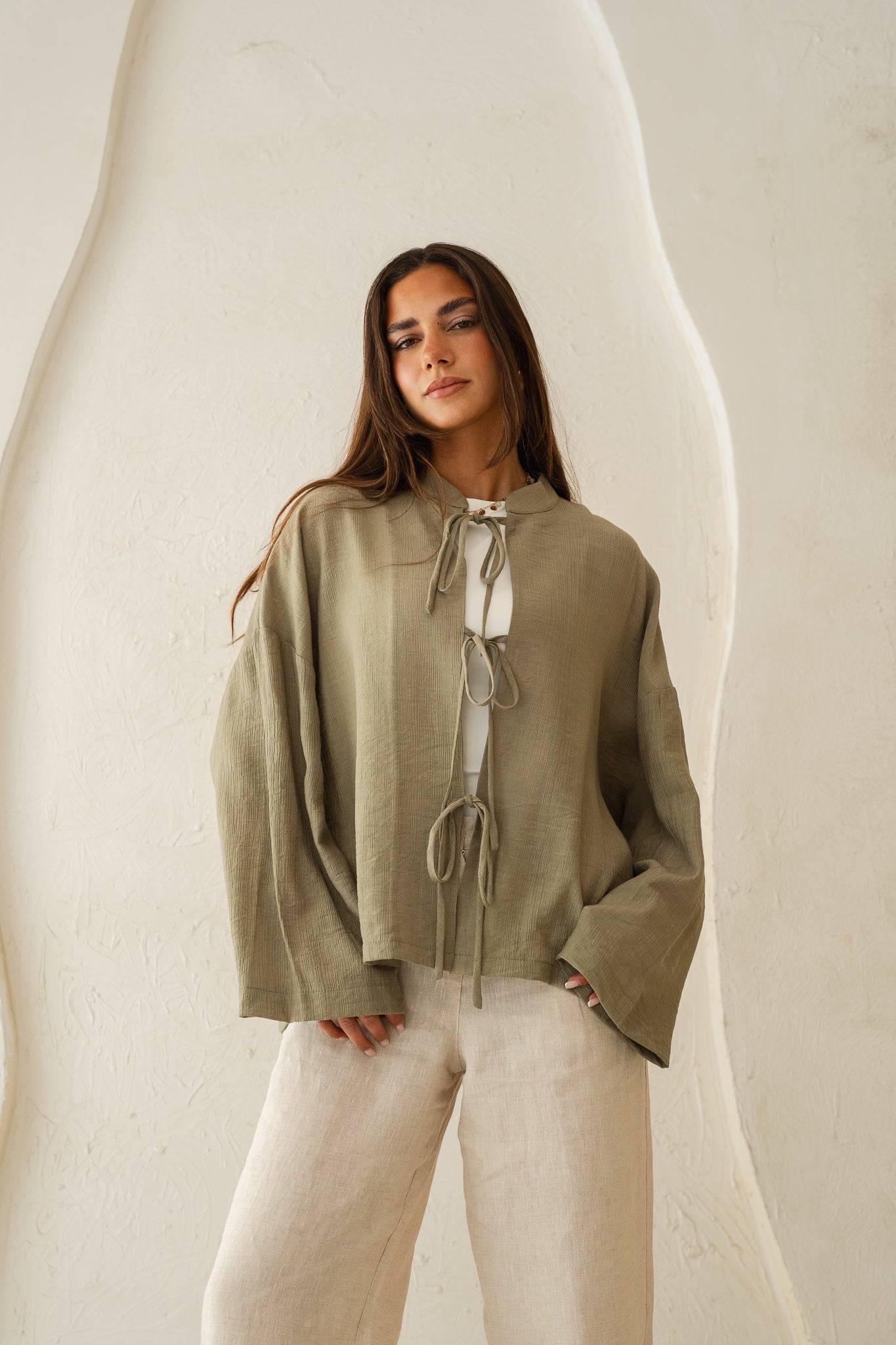 True Girl Top in Olive