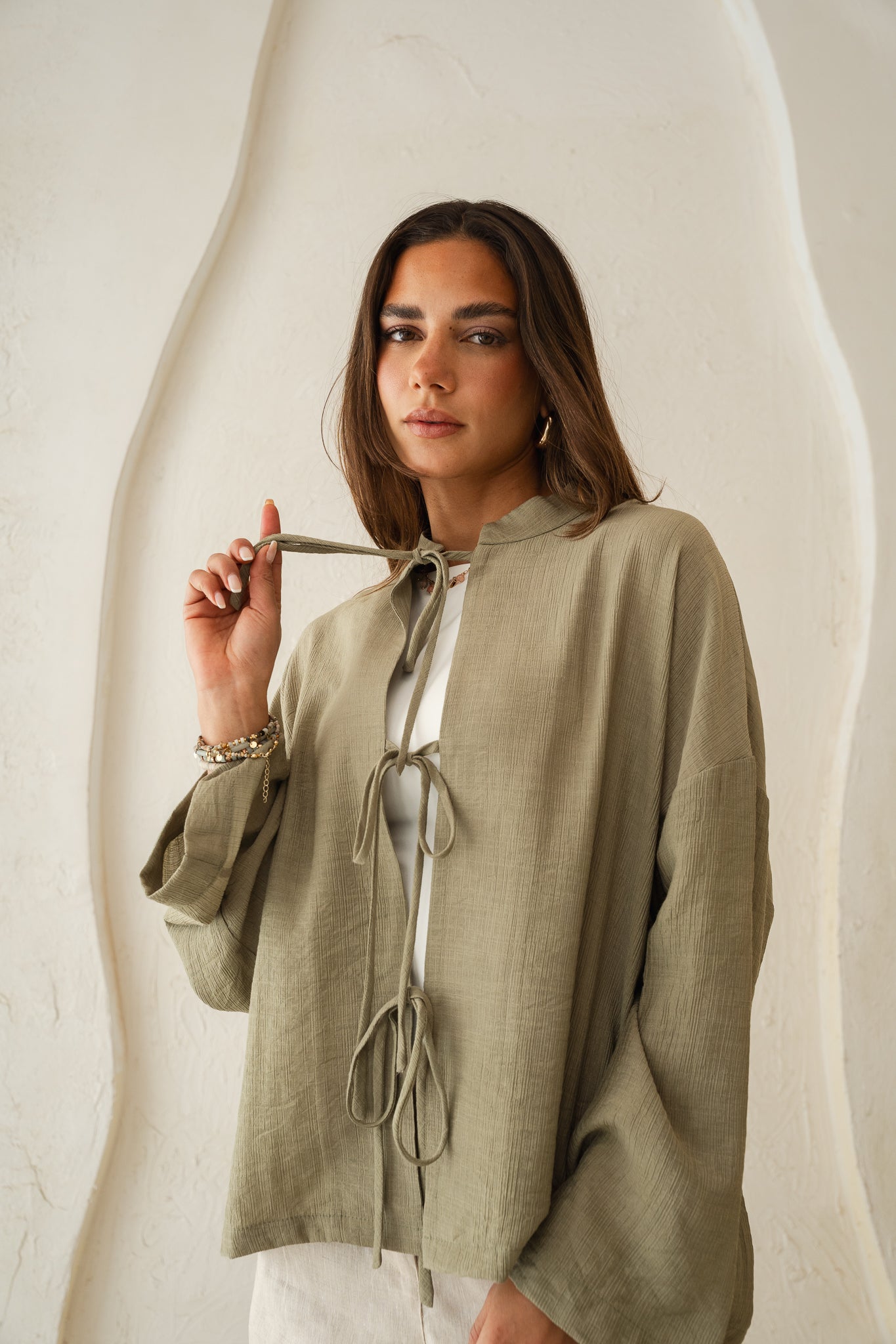 True Girl Top in Olive