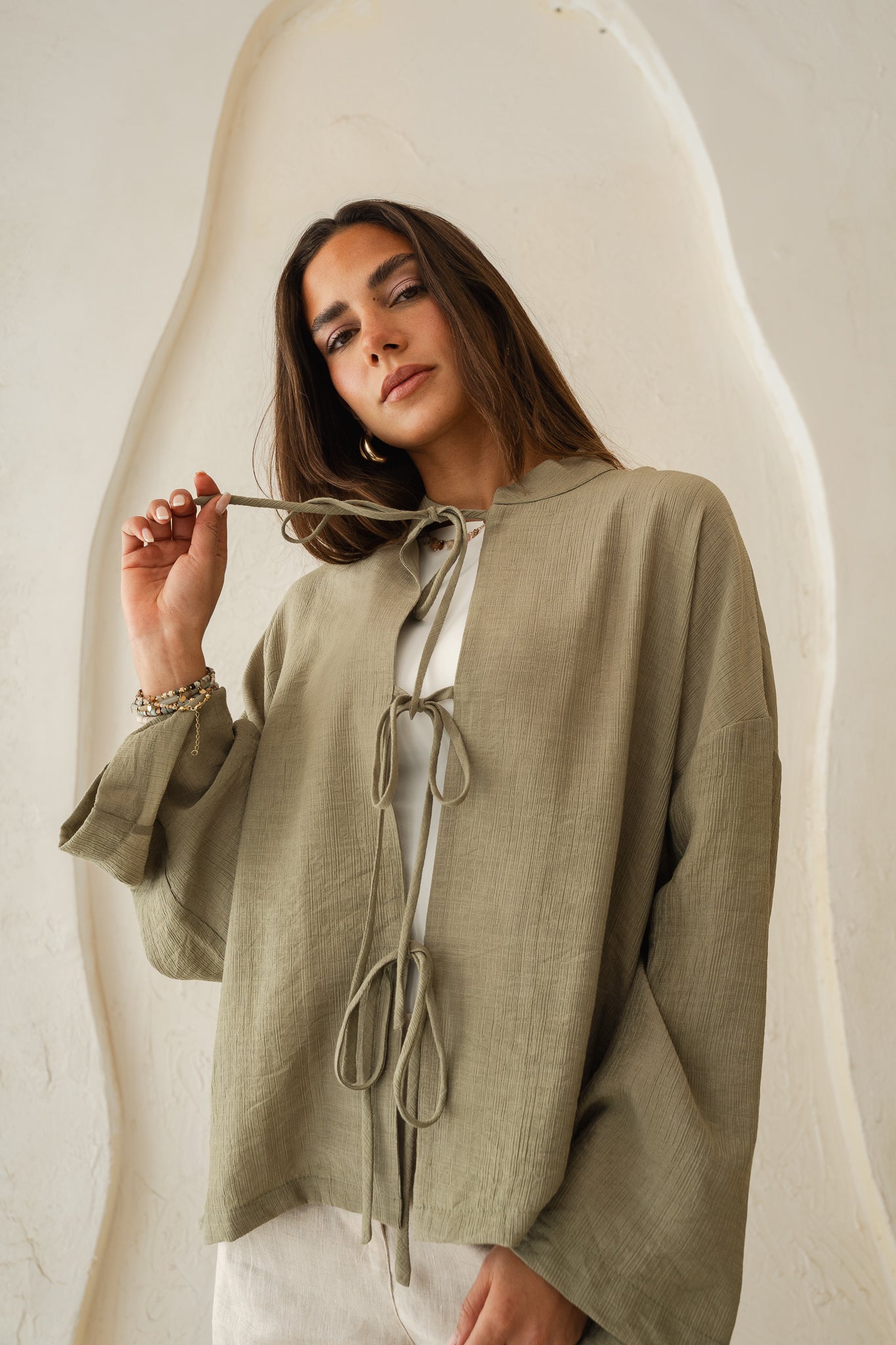 True Girl Top in Olive