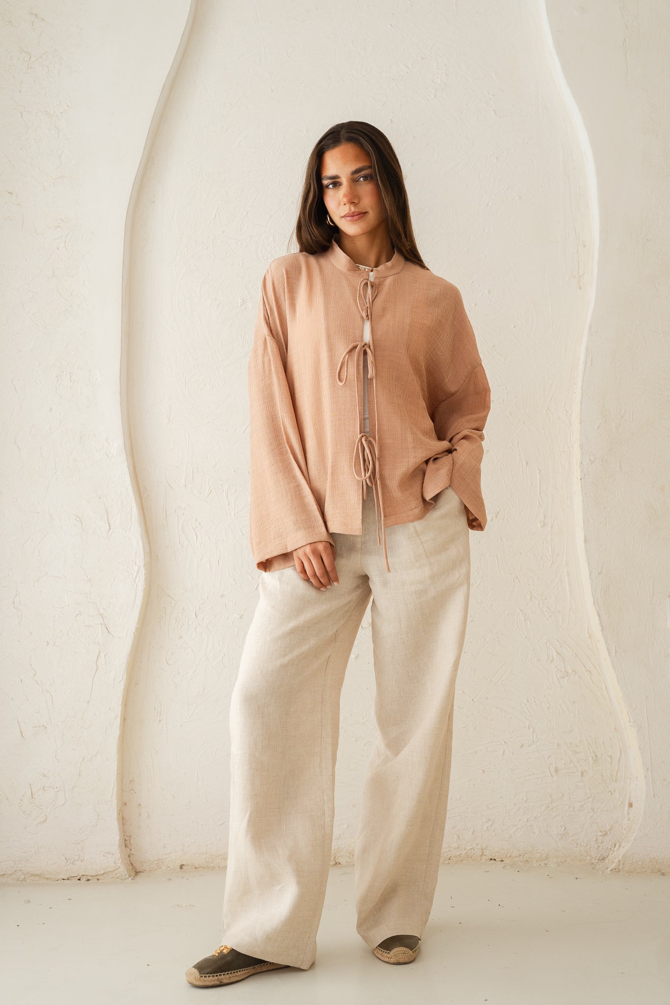 True Girl Top in Nude