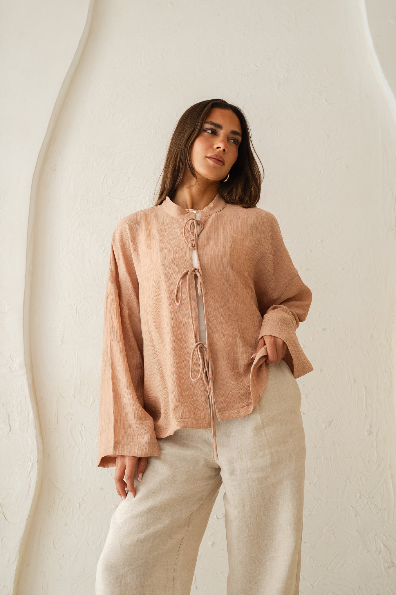 True Girl Top in Nude