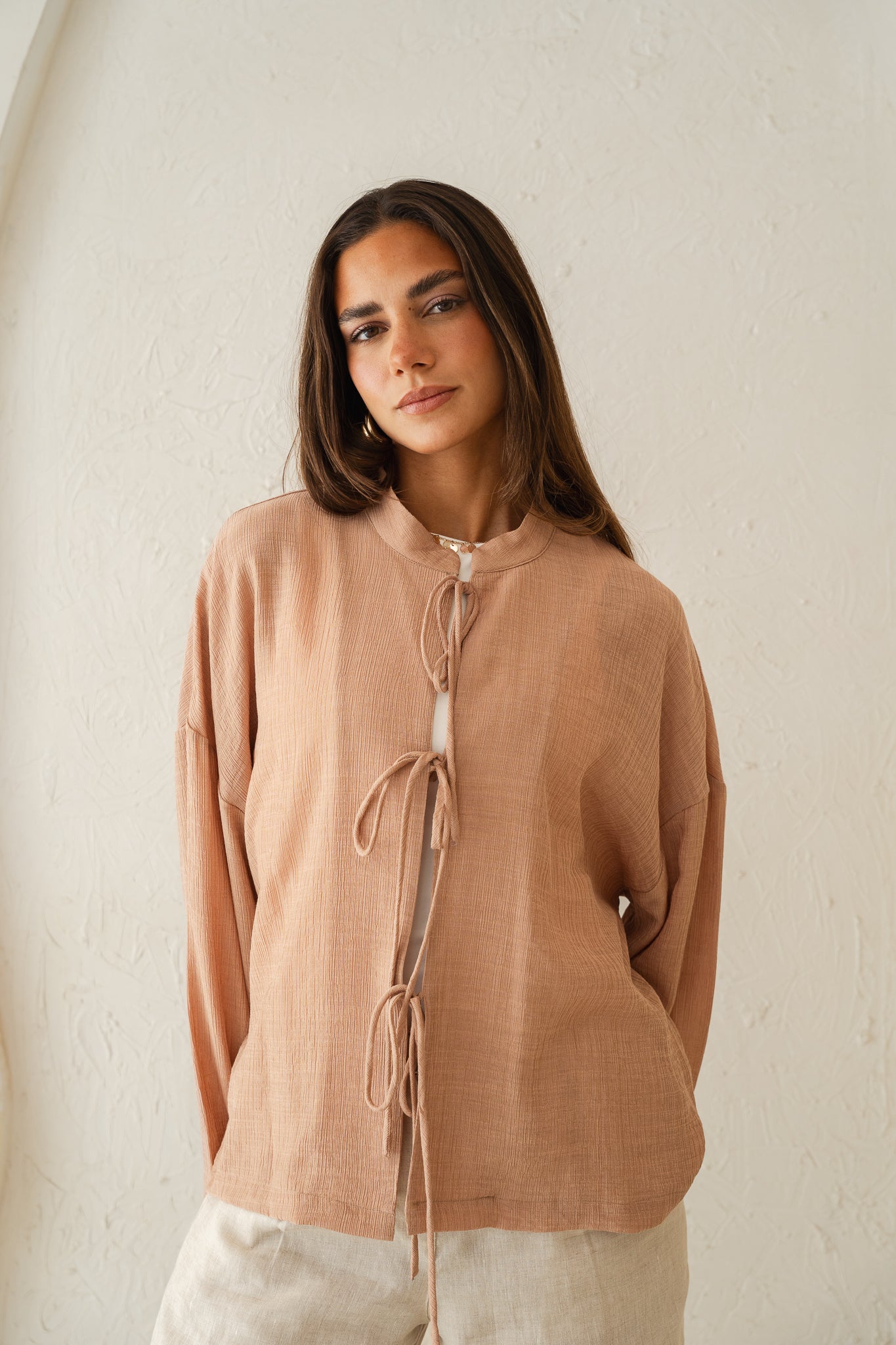 True Girl Top in Nude