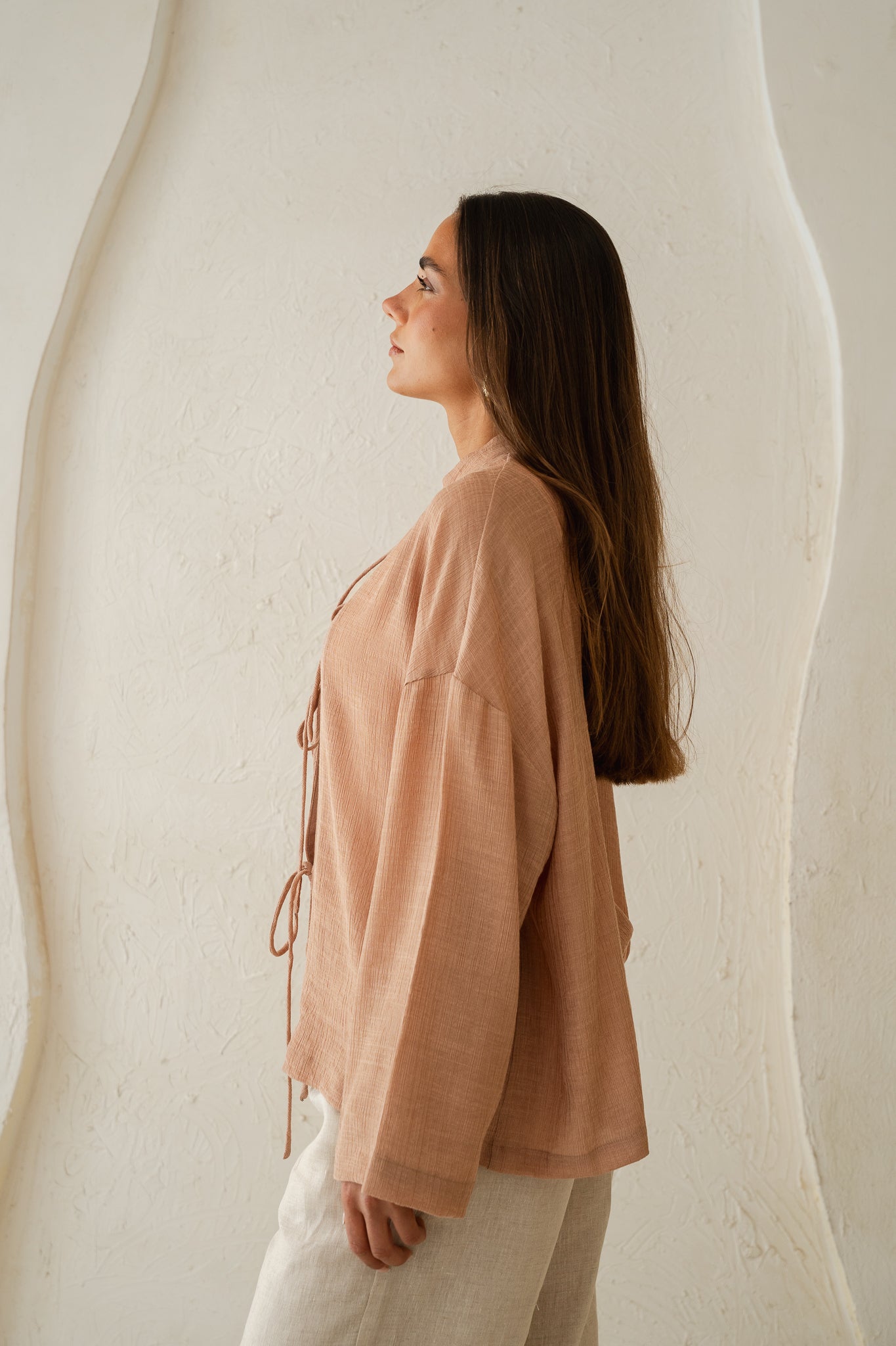 True Girl Top in Nude