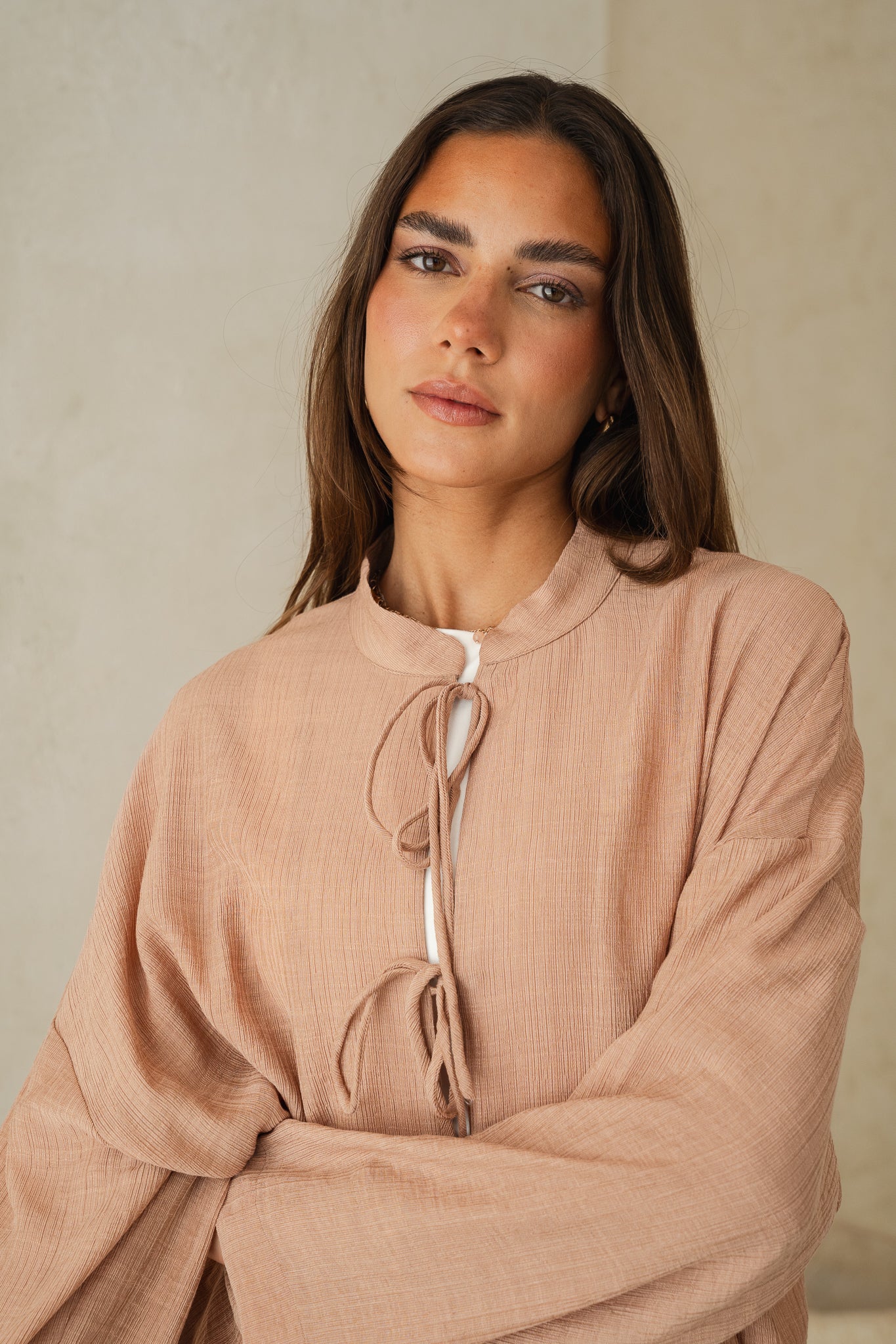 True Girl Top in Nude