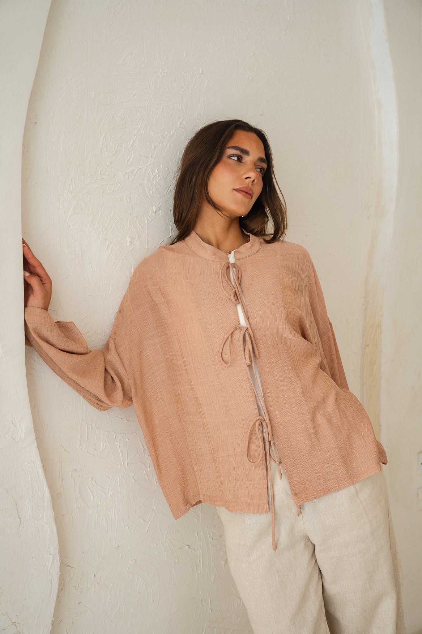 True Girl Top in Nude
