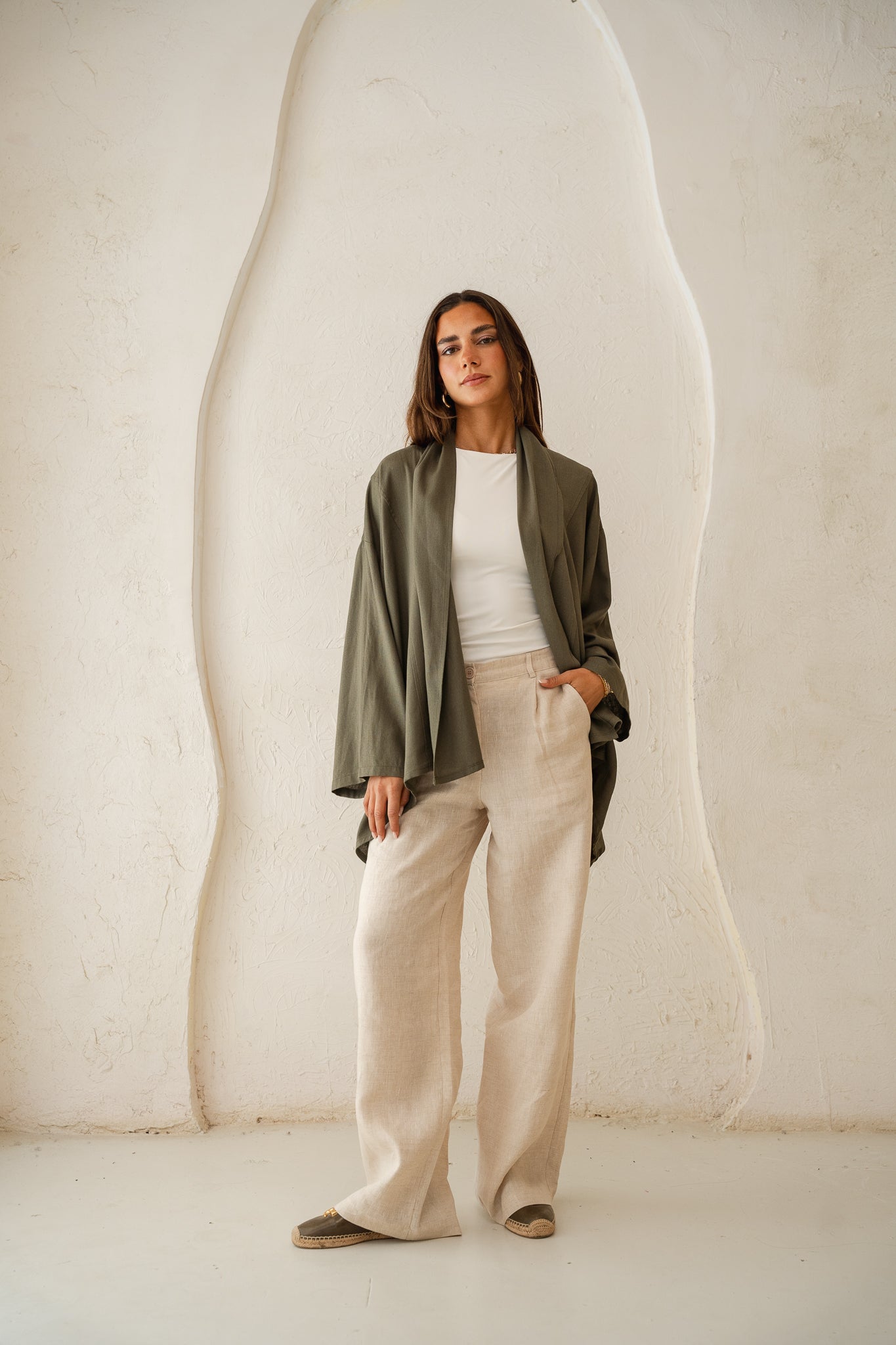 Good feels kimono in olive