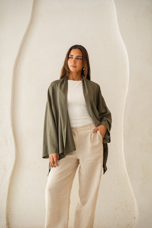 Good feels kimono in olive