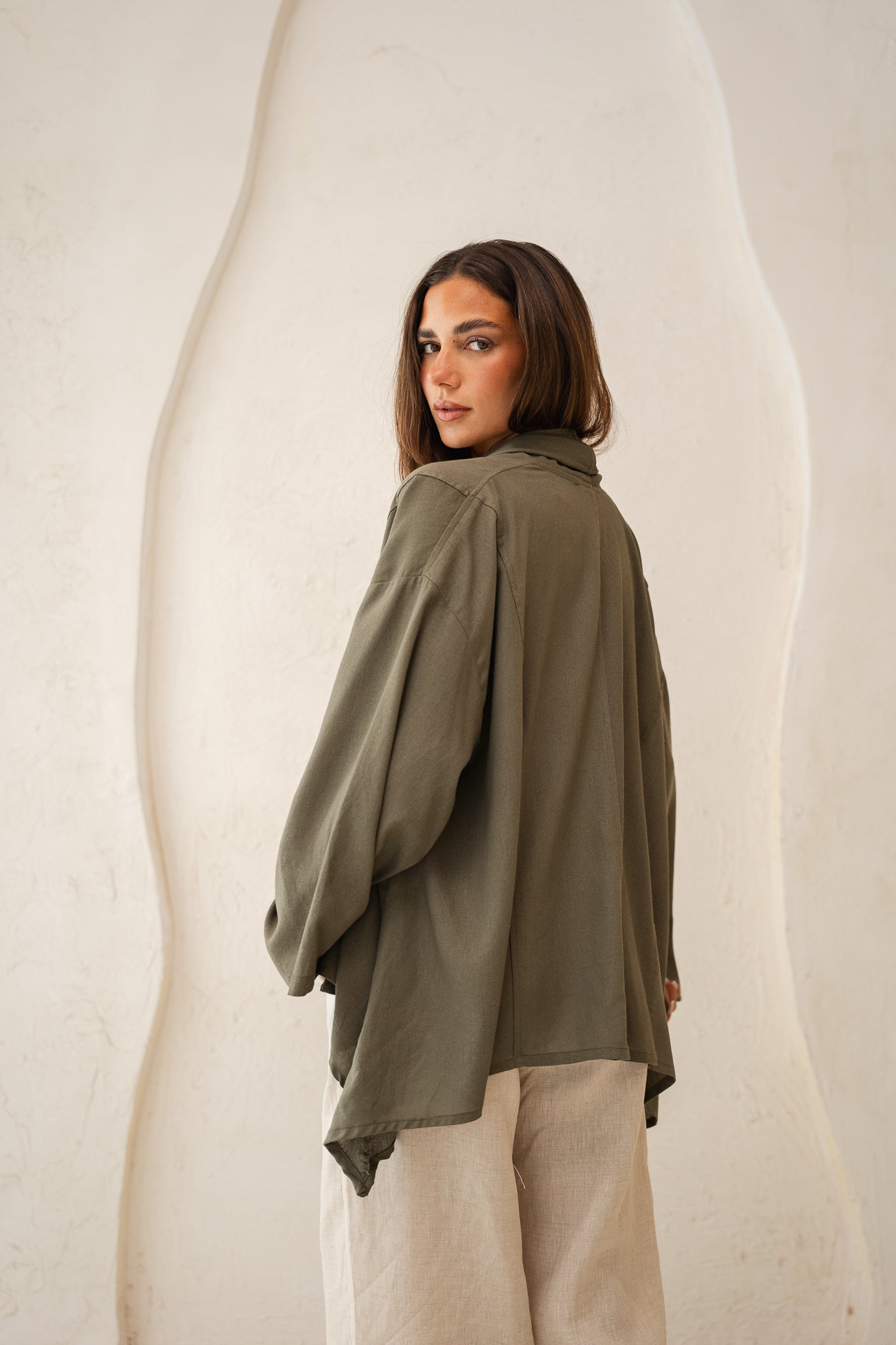Good feels kimono in olive
