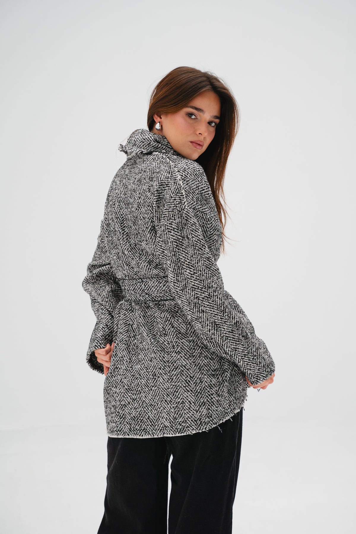 Night Out Tweed Jacket in White